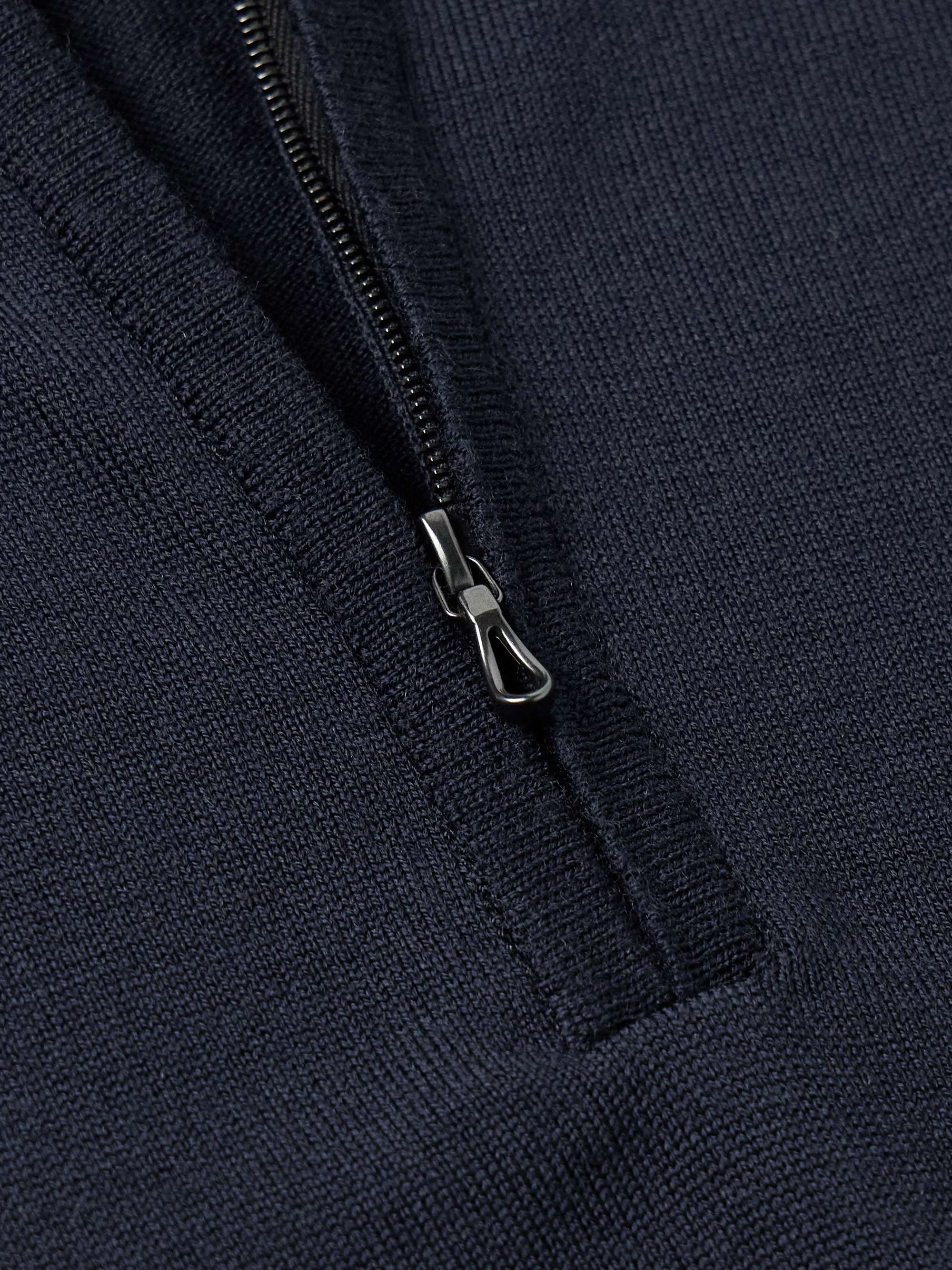 Tapton Slim-Fit Merino Wool Half-Zip Sweater view