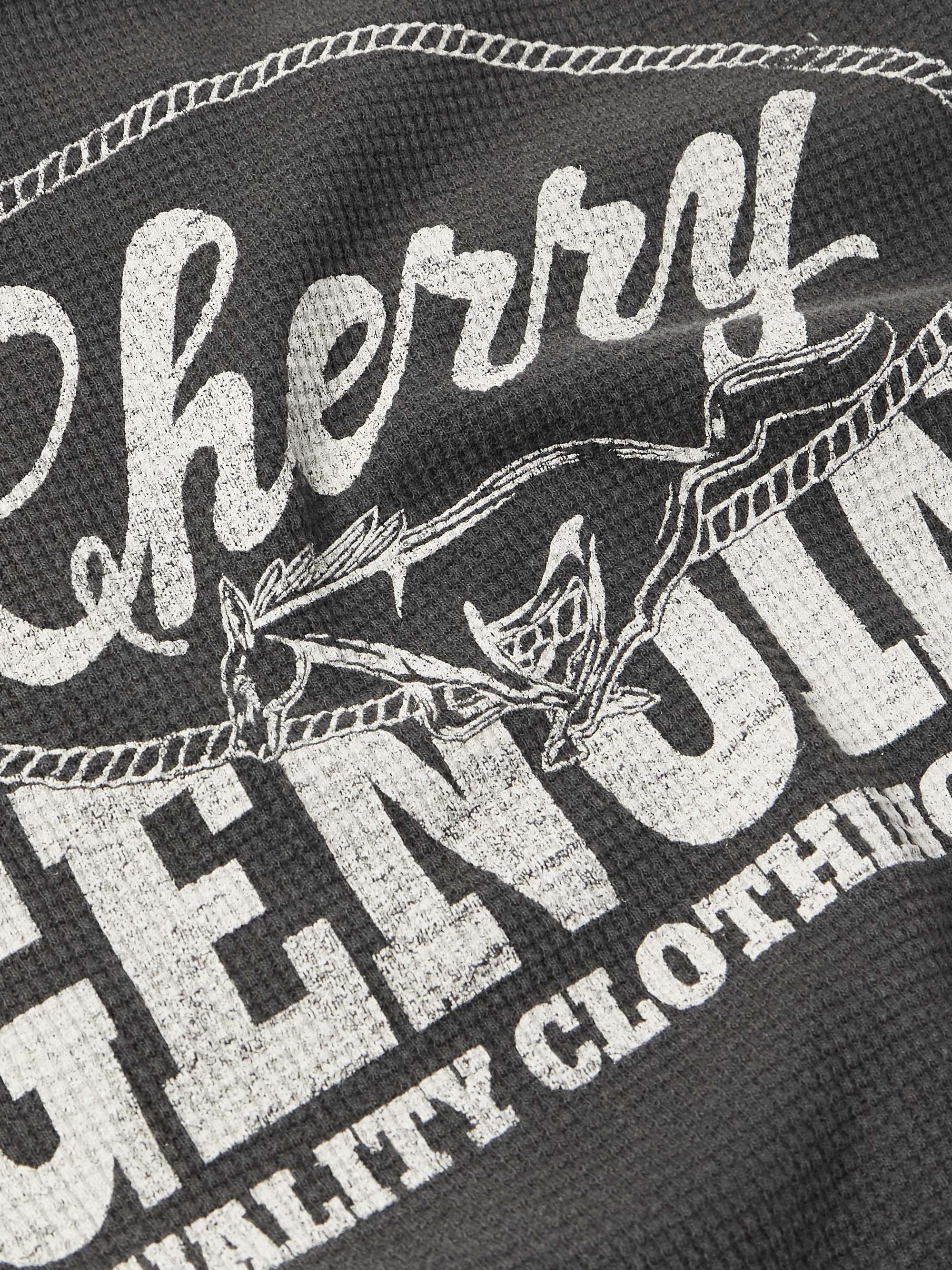 Logo-Print Waffle-Knit Cotton T-Shirt view