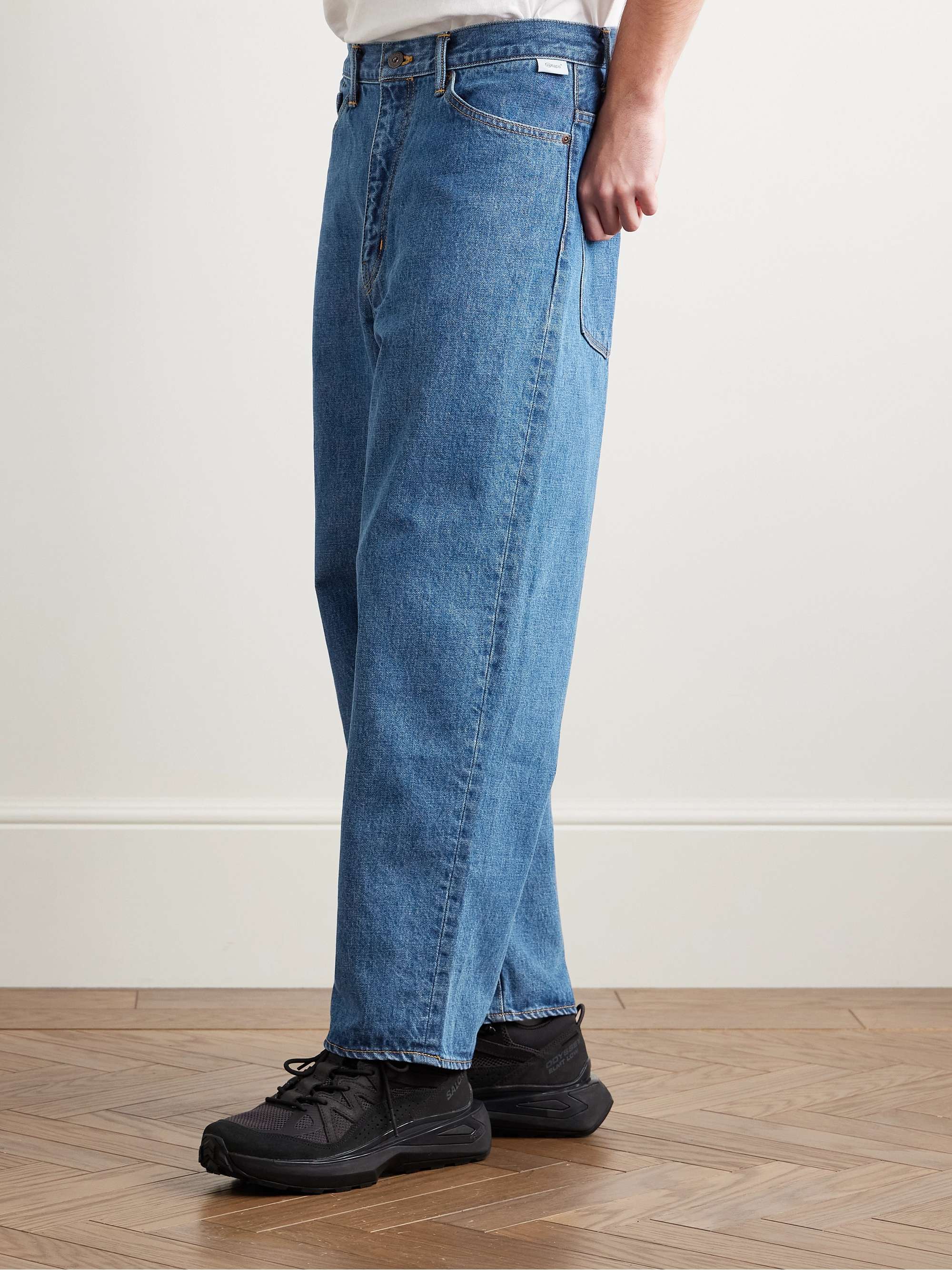 Barrel-Leg Embroidered Jeans view