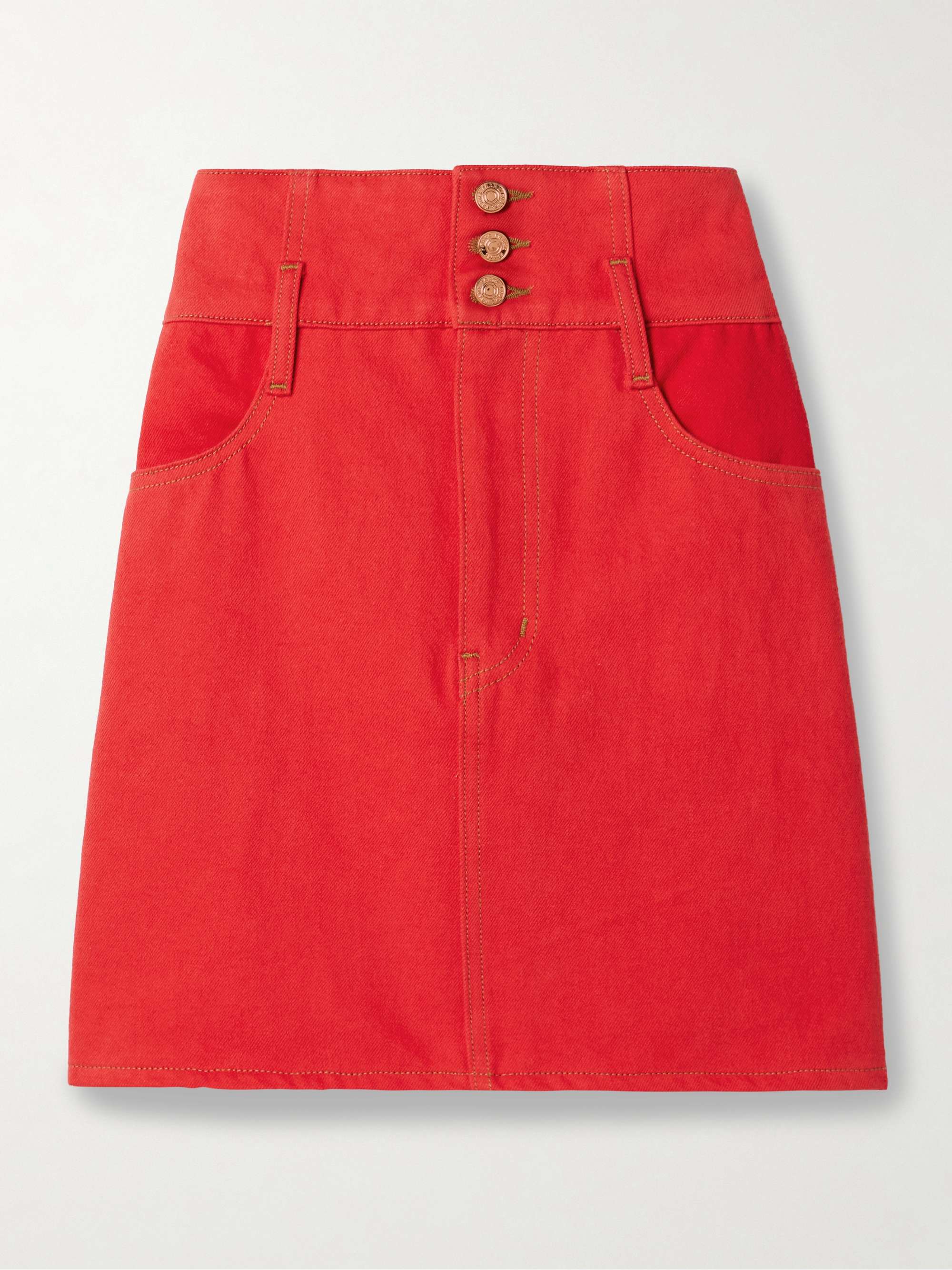 + Carolina Herrera The Corset denim mini skirt hero visual