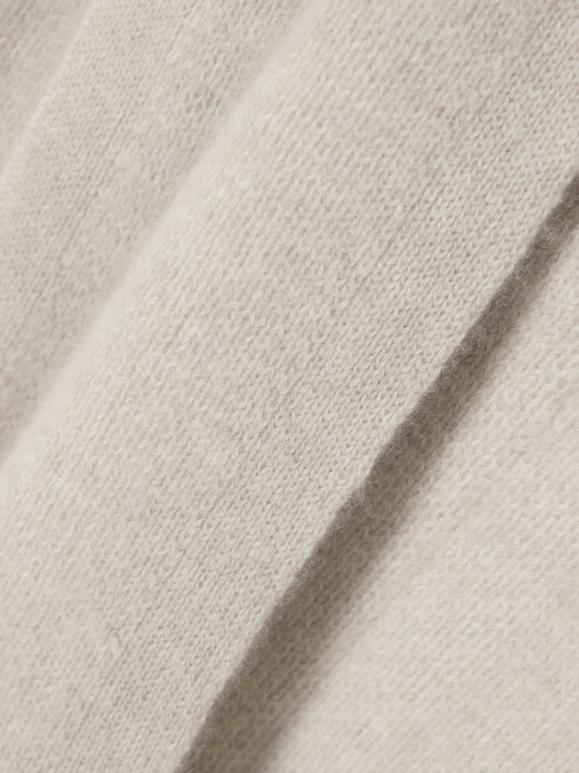 Spain scarf-effect organic cashmere cardigan view