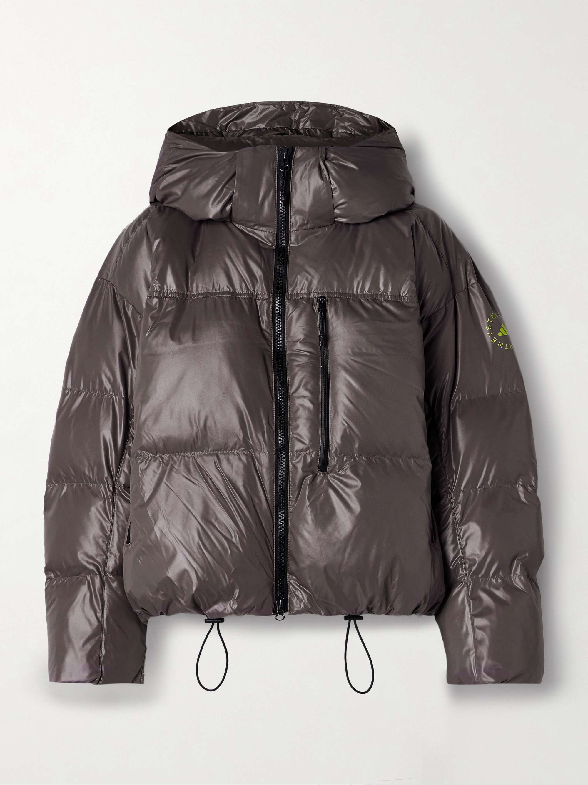 TrueNature hooded quilted padded recycled-shell jacket hero visual