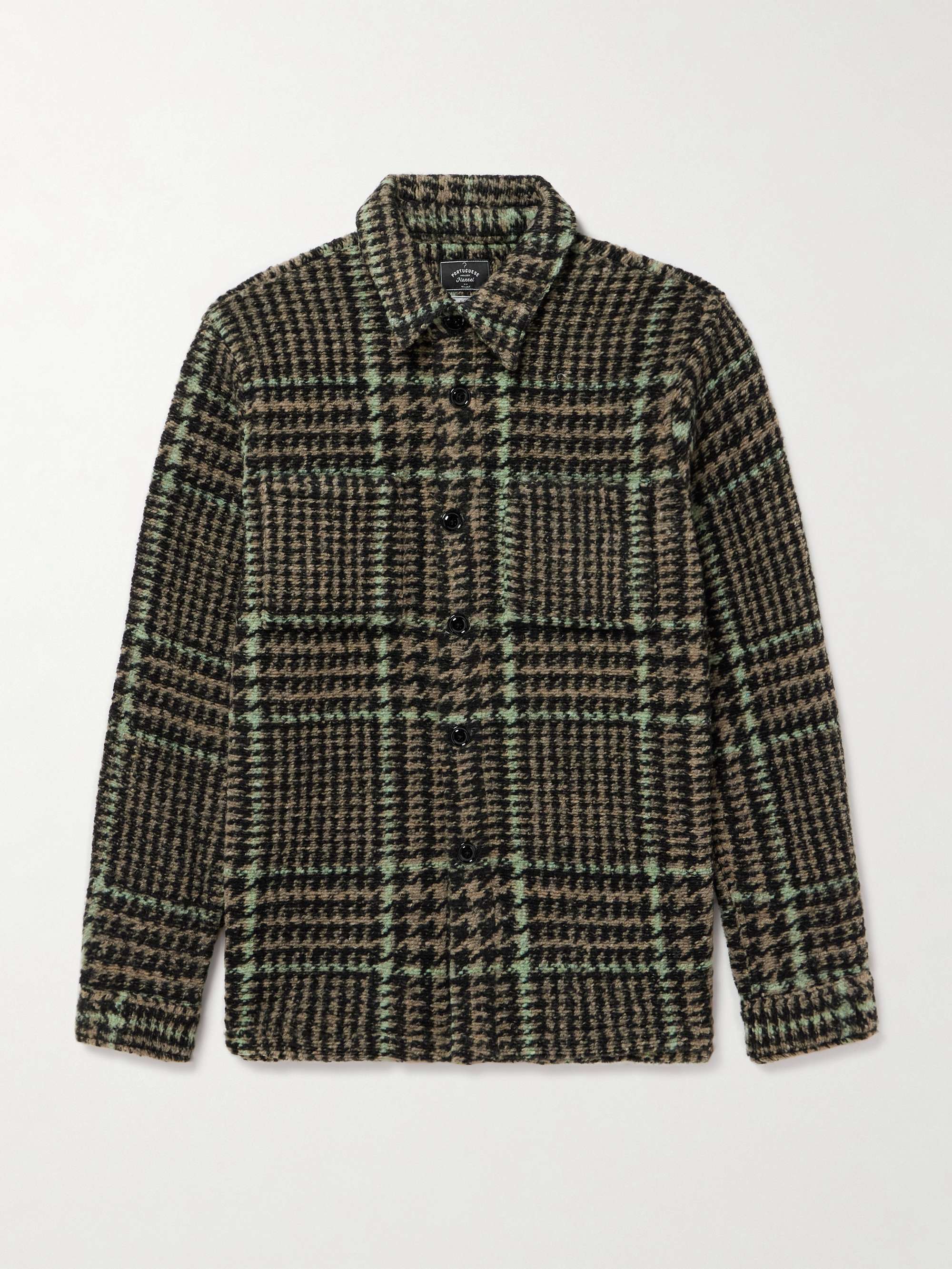 Gales Checked Knitted Overshirt hero visual