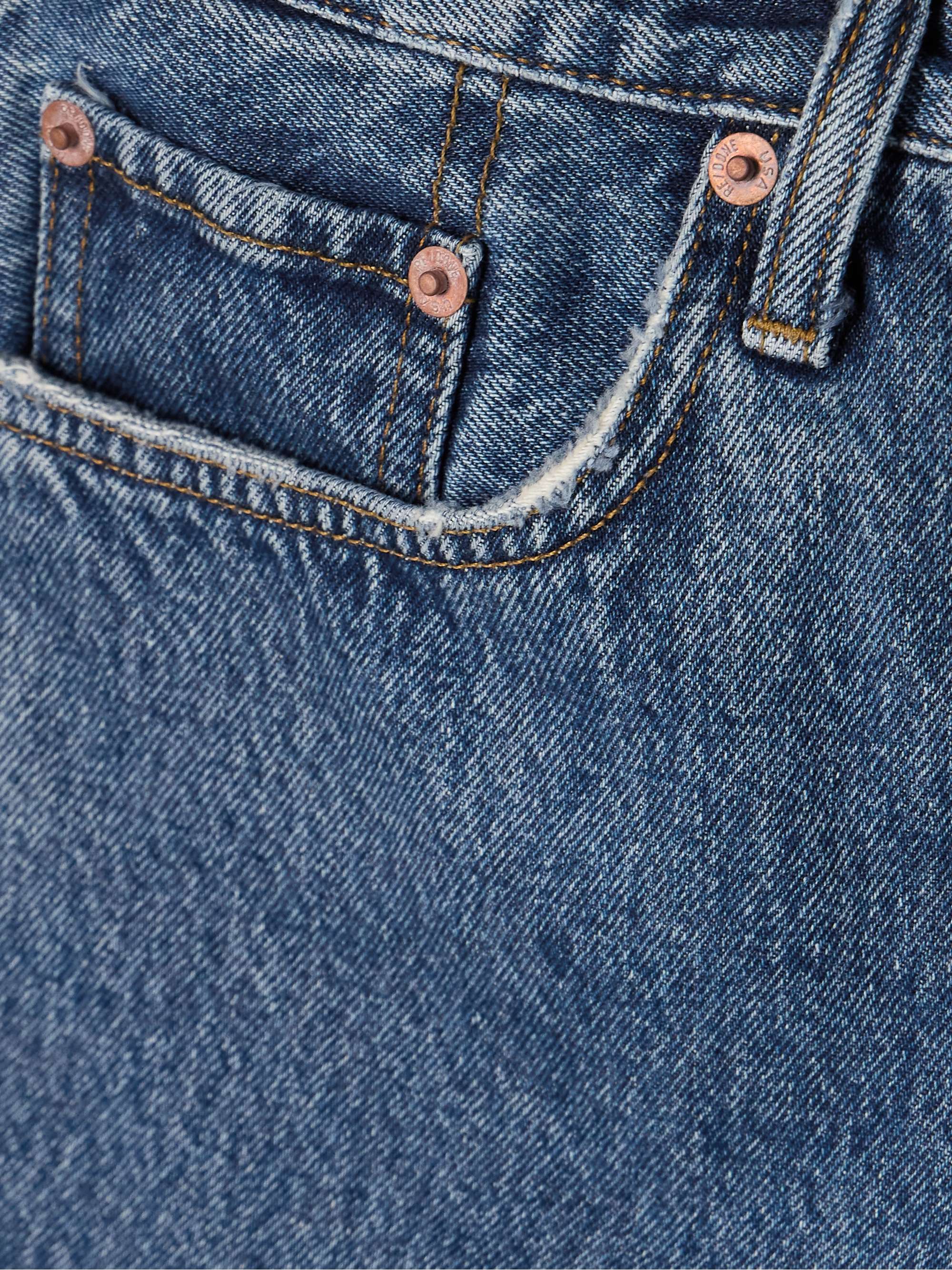 Organic denim shorts view