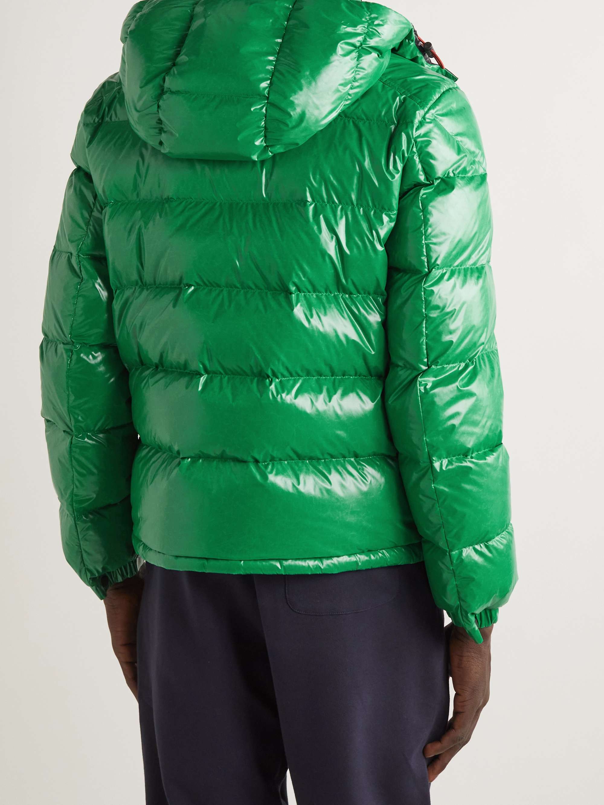 2 Moncler 1952 Haggi Logo-Appliquéd Quilted Recycled Glossed-Shell Hooded Down Jacket view
