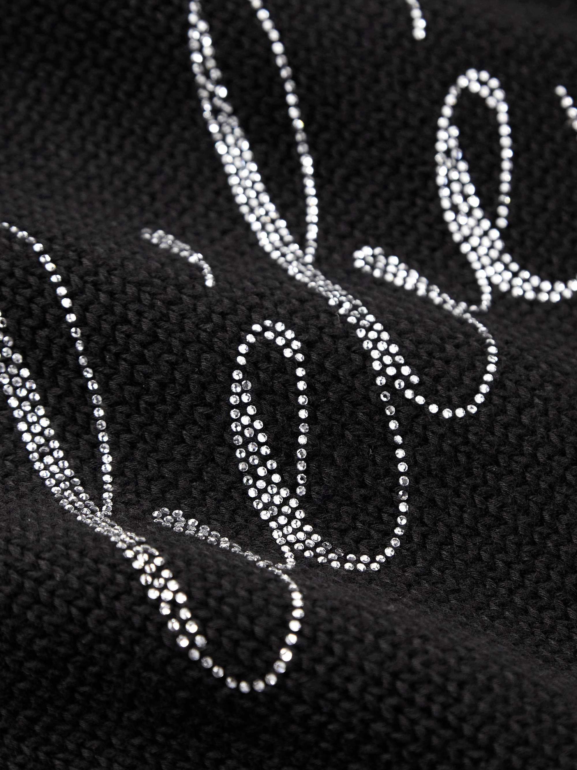 Crystal-Embellished Cotton Sweater view