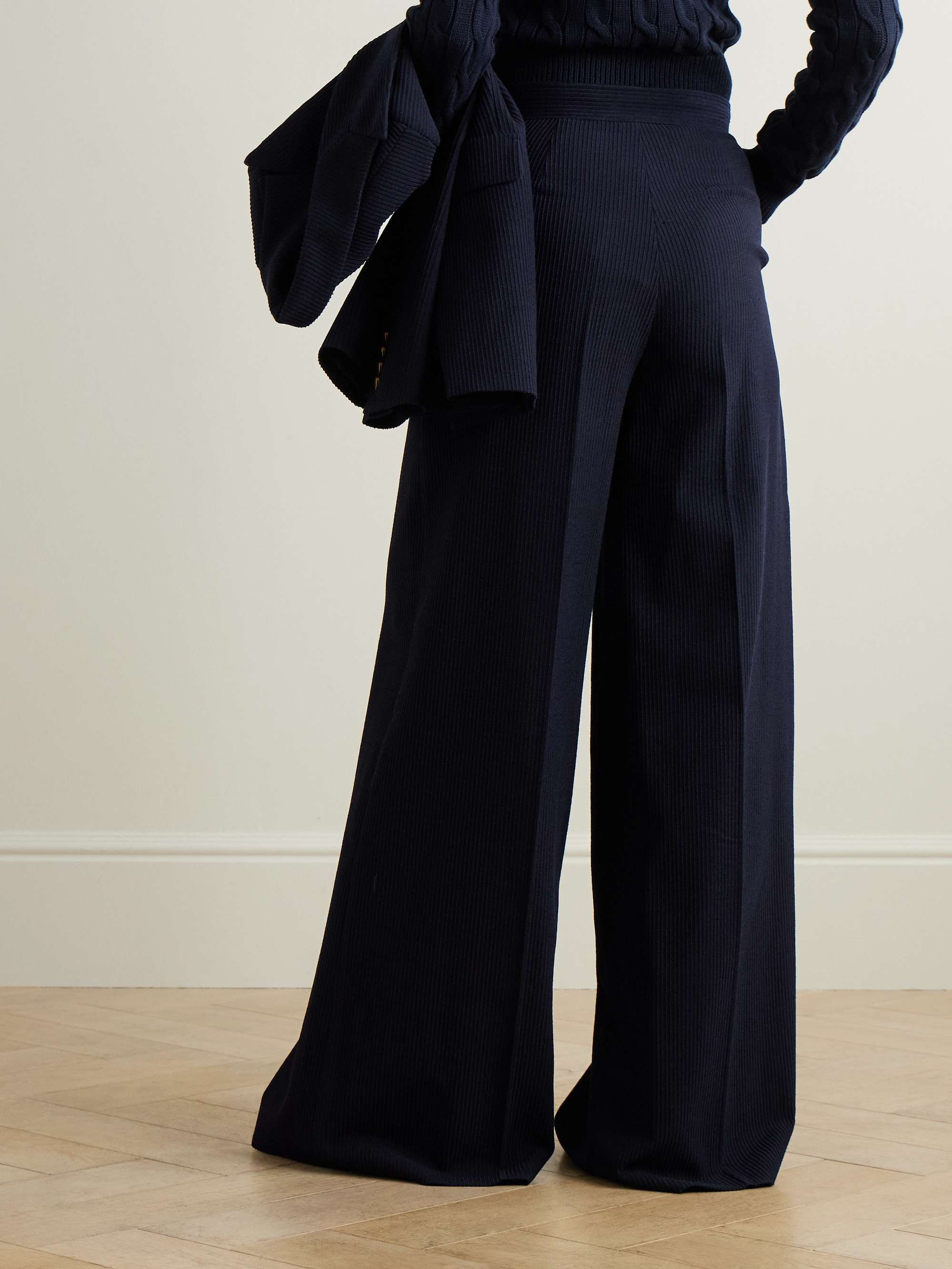 Pagano ribbed wool-blend blazer view