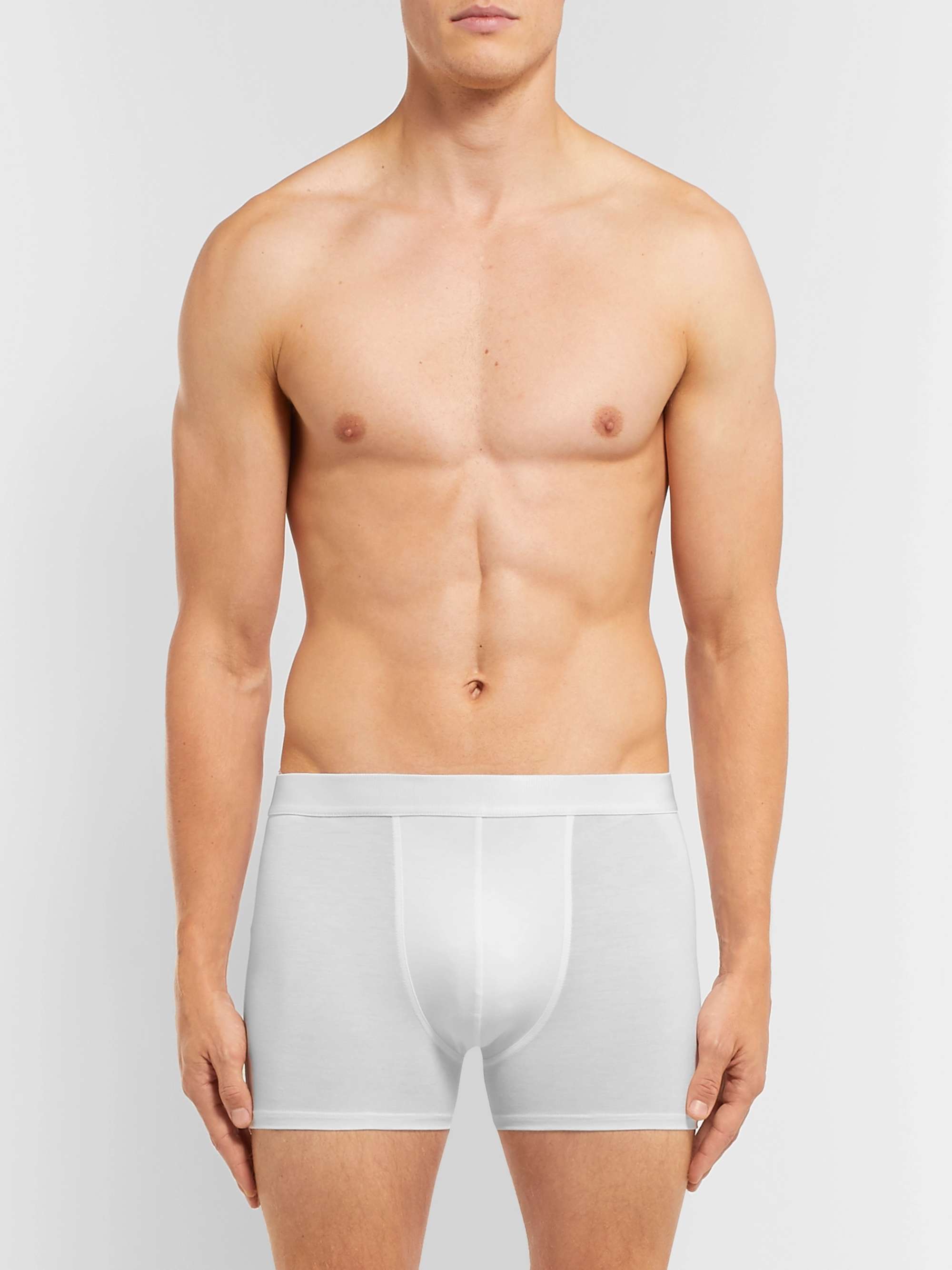 Three-Pack Stretch-Lyocell Jersey Boxer Briefs view