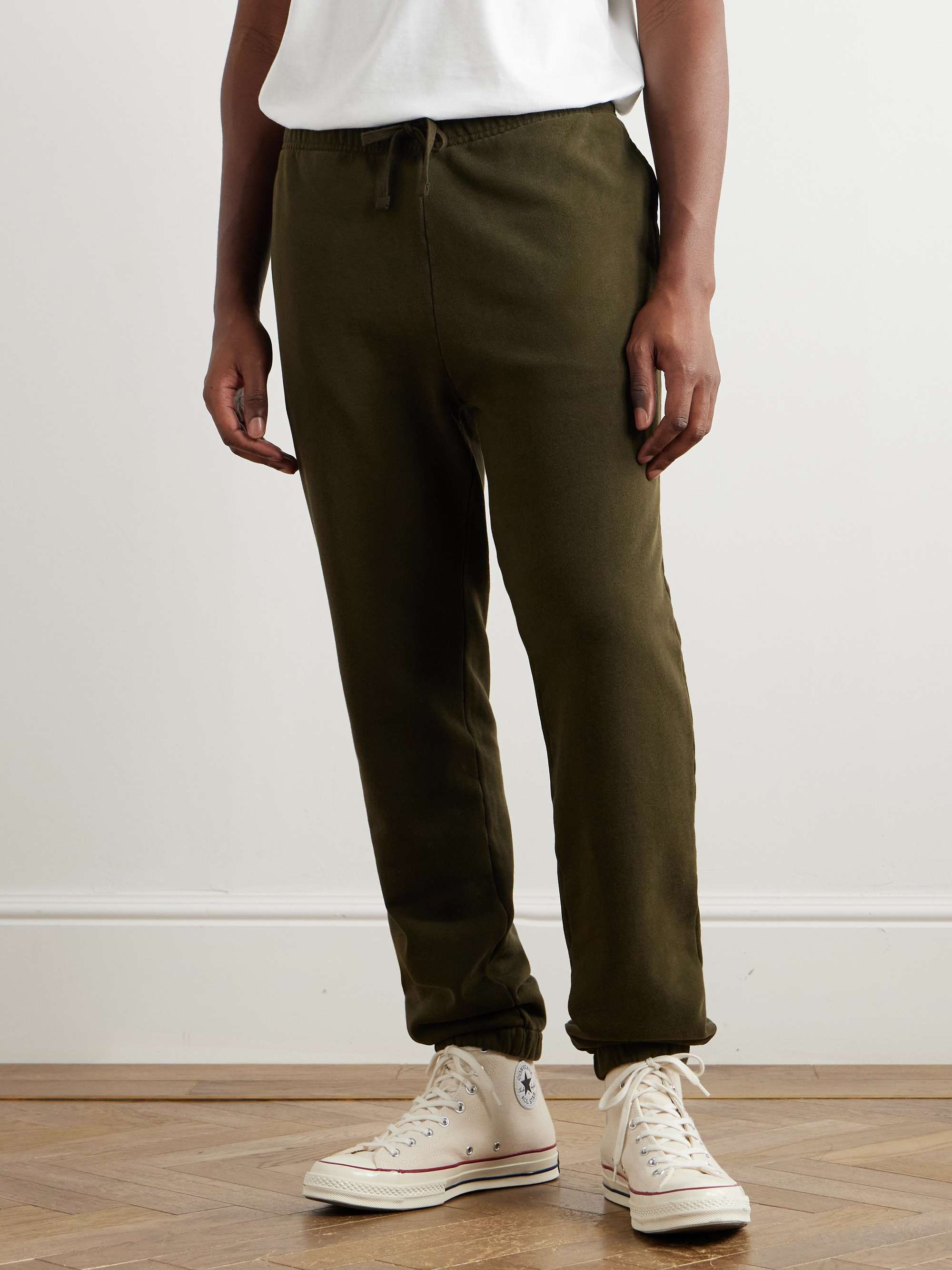 Logo-Embroidered Cotton-Jersey Sweatpants view