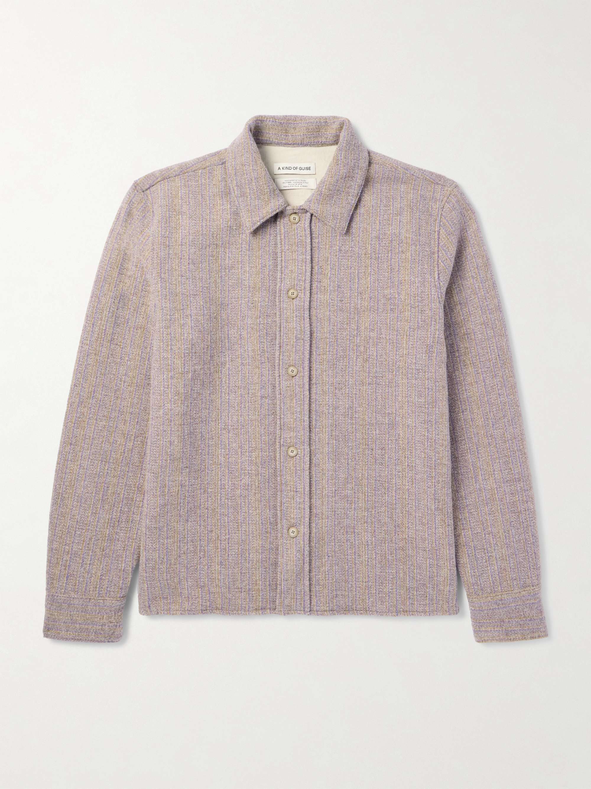Cullu Striped Wool Overshirt hero visual