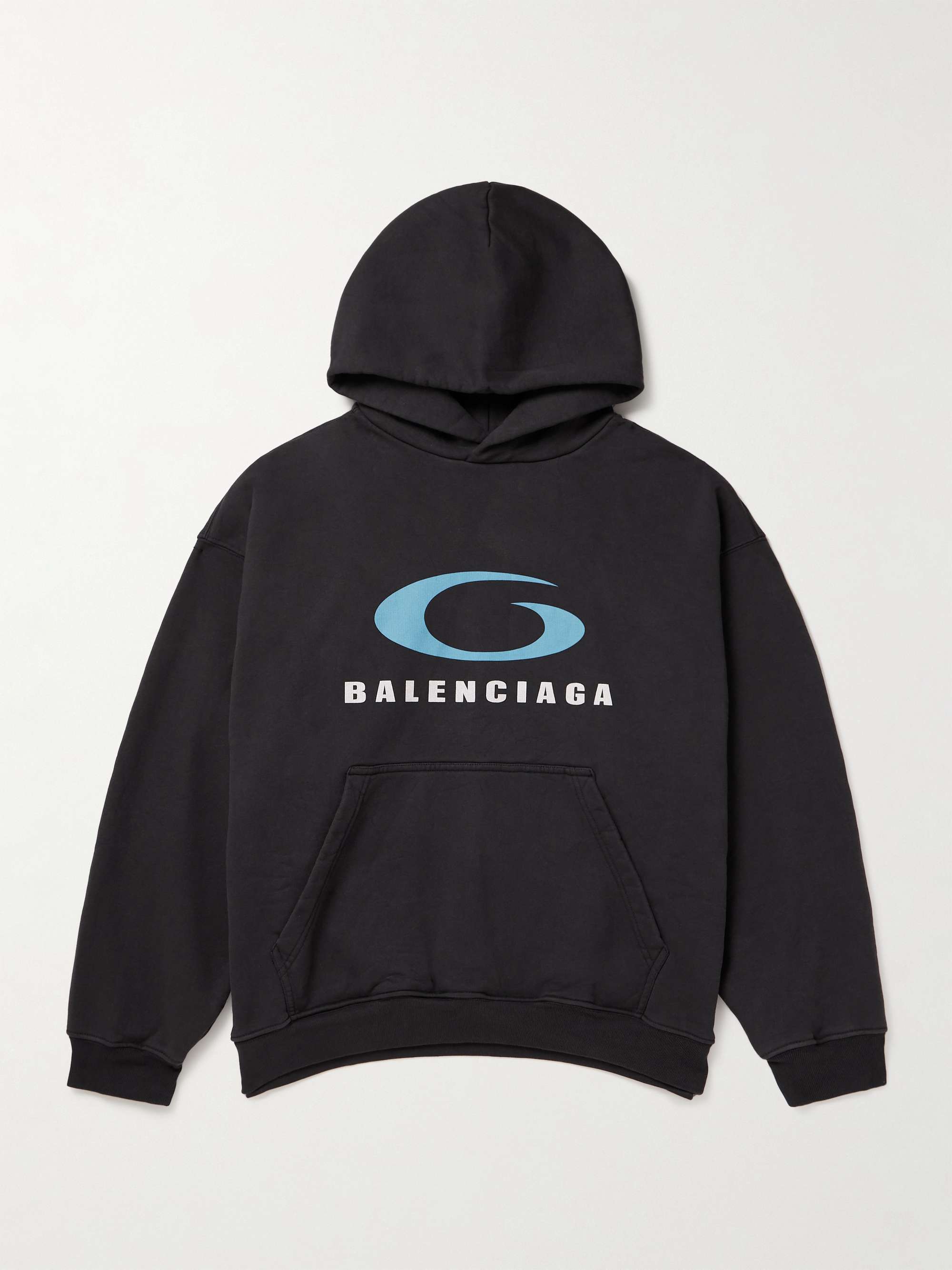 Oversized Logo-Print Cotton-Jersey Hoodie hero visual