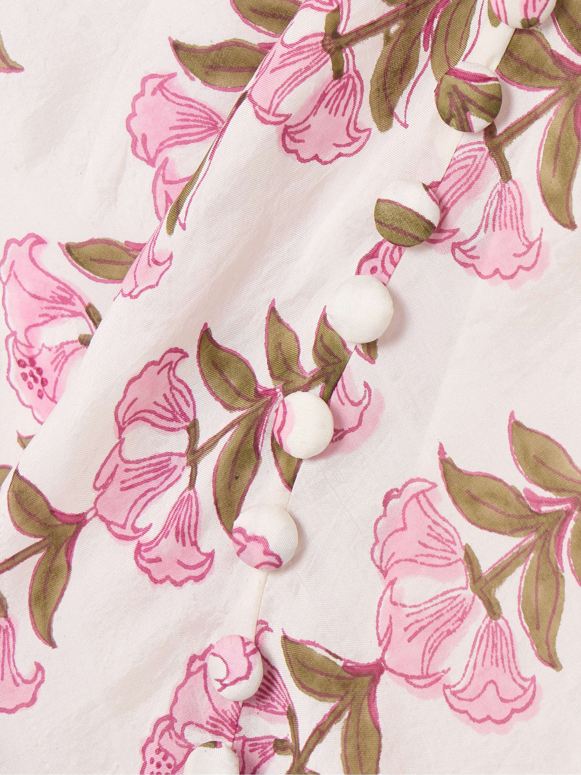 Adele floral-print crinkled-silk maxi dress view