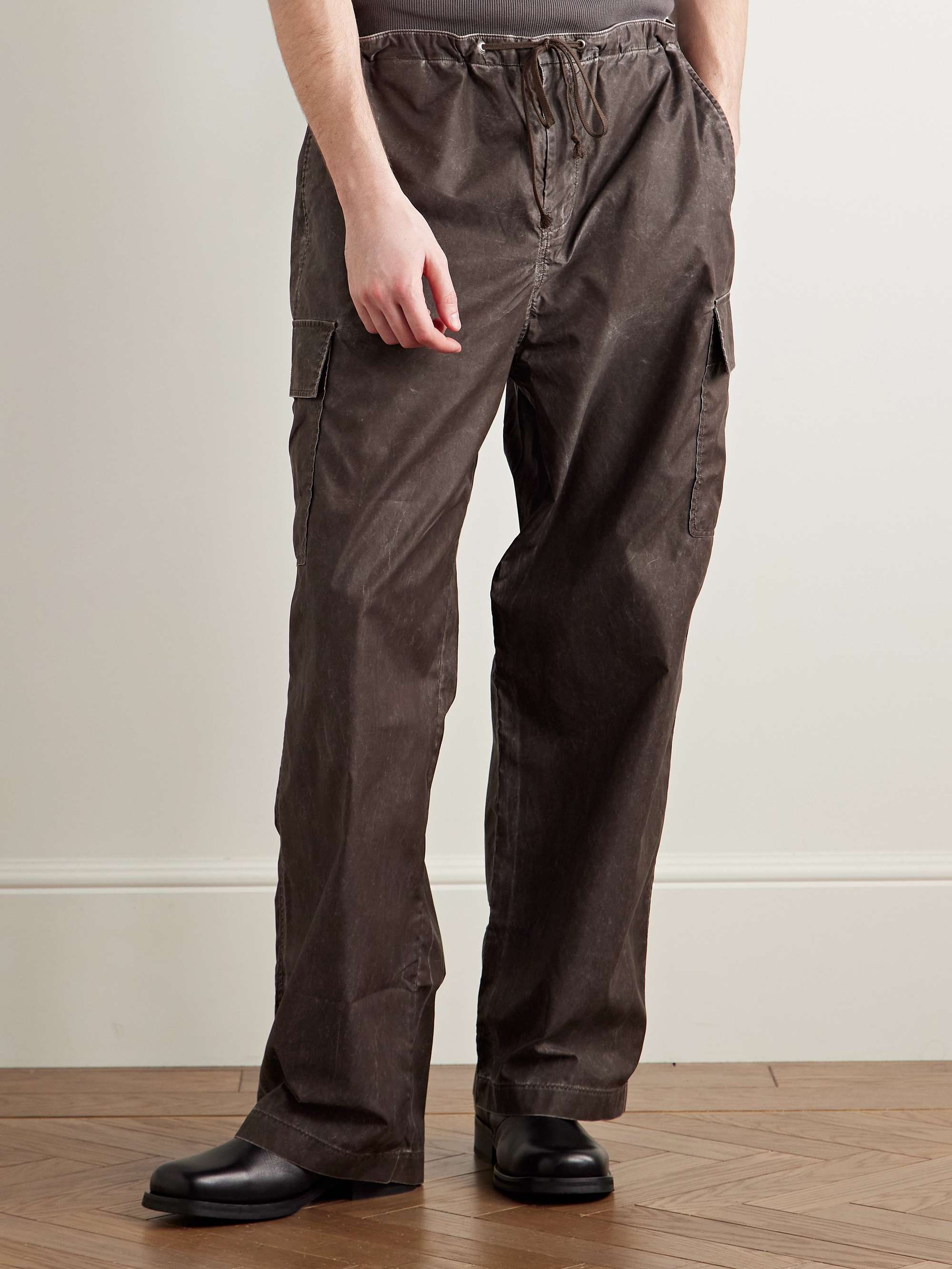 Way Straight-Leg Shell Drawstring Cargo Trousers view