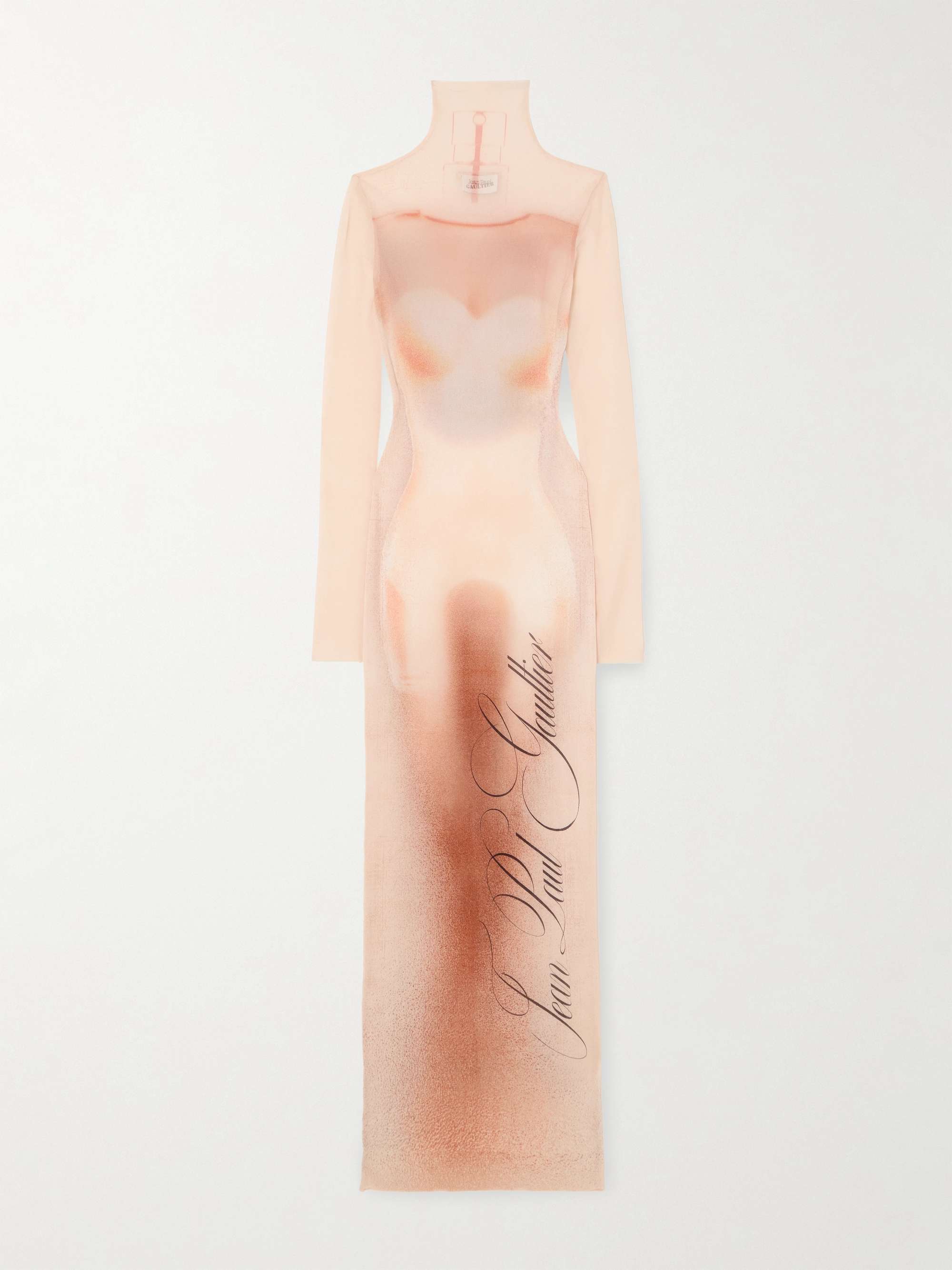 Le Classique printed stretch-jersey turtleneck maxi dress hero visual