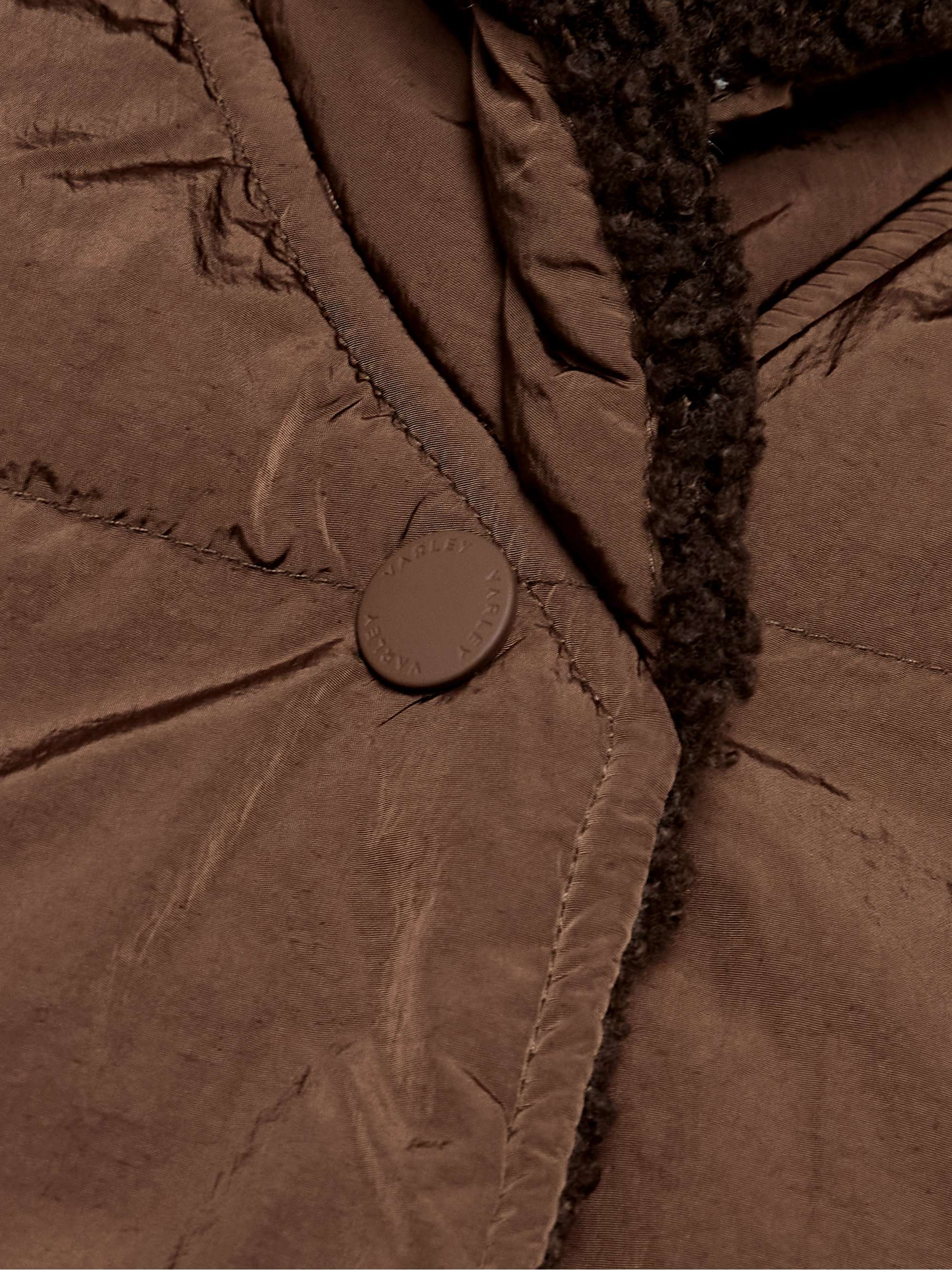 lanville belted reversible bouclé and quilted shell vest view