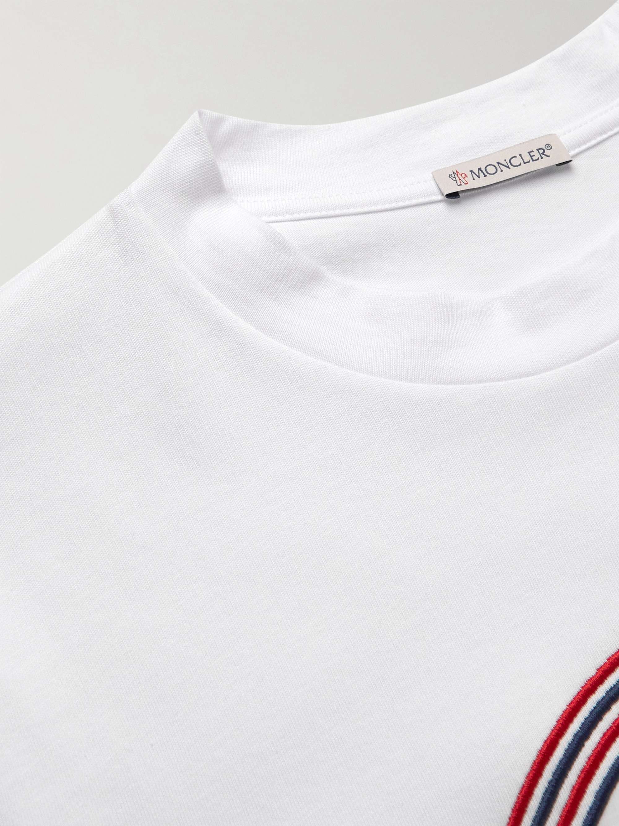 Logo-Detailed Ripstop-Trimmed Cotton-Jersey T-Shirt view