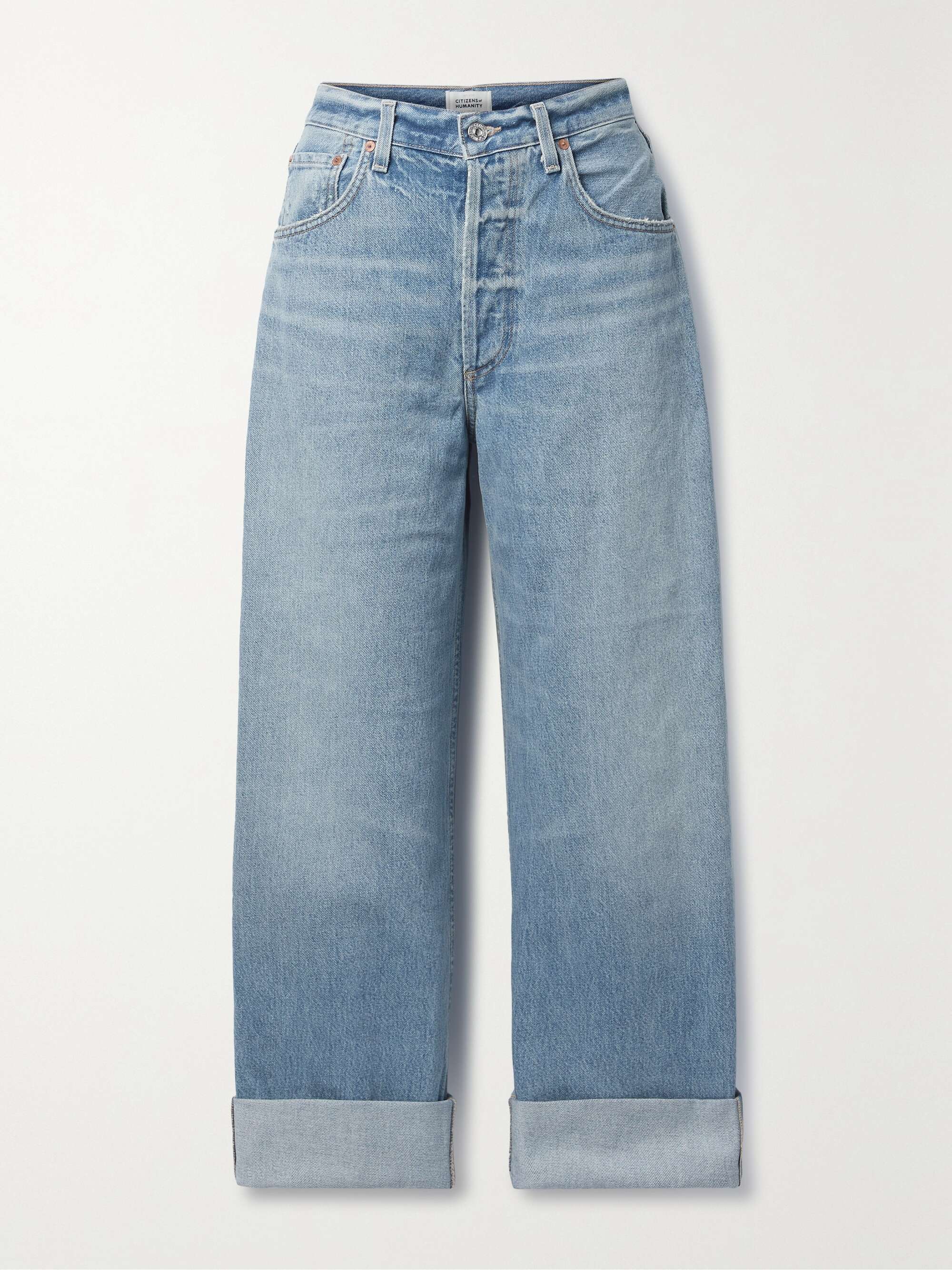 Ayla Baggy high-rise wide-leg organic jeans hero visual