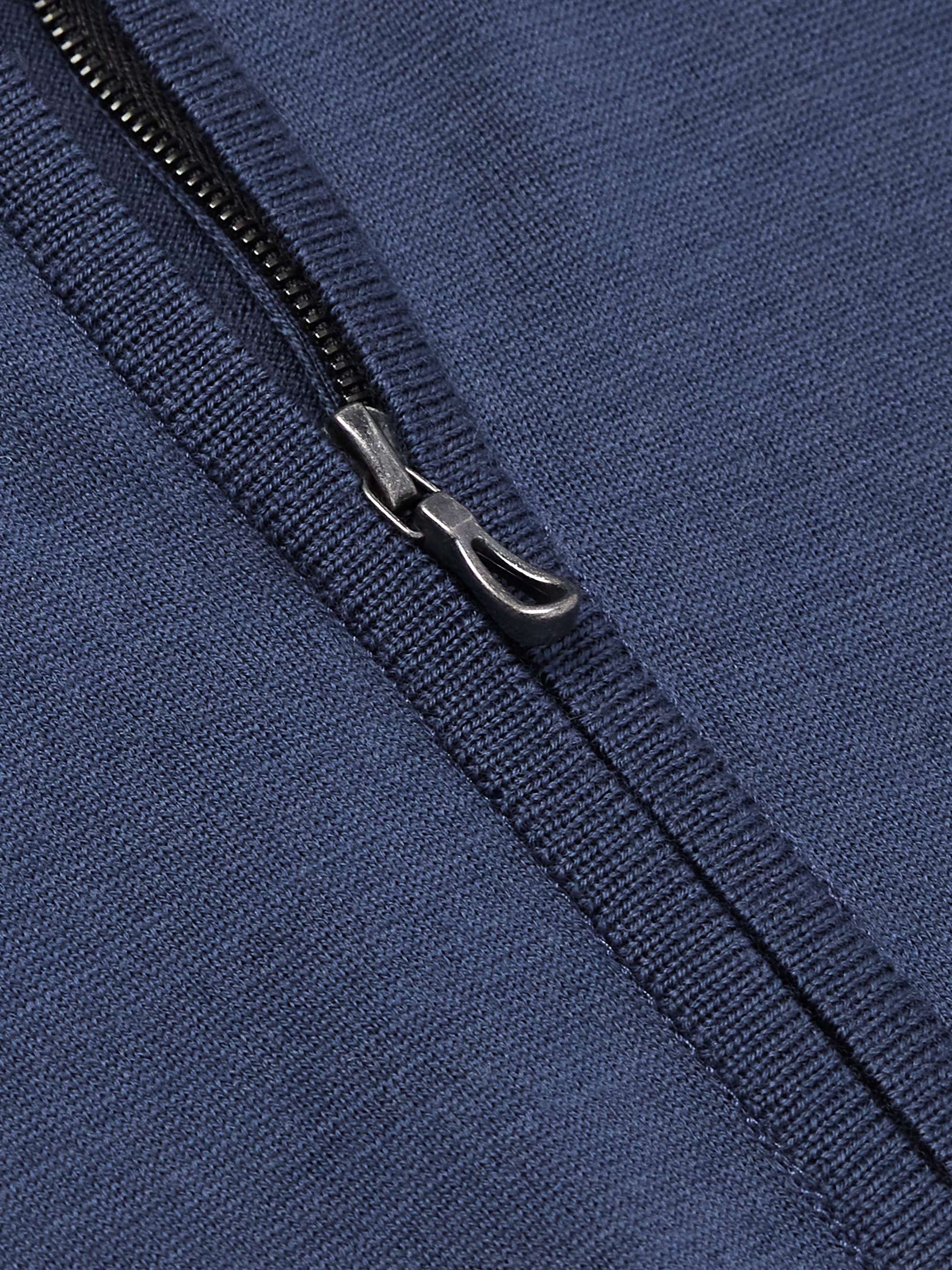 Barrow Slim-Fit Merino Wool Half-Zip Sweater view
