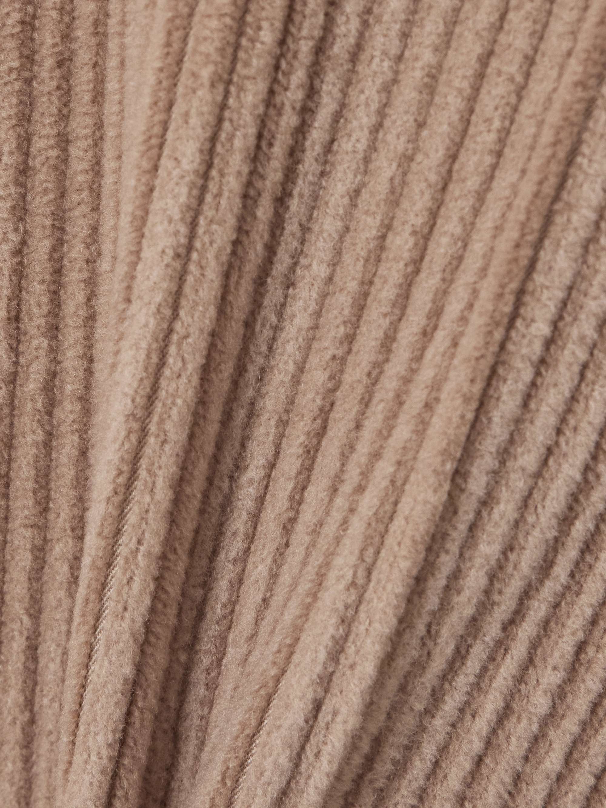 Cropped cotton and cashmere-blend corduroy tapered pants view