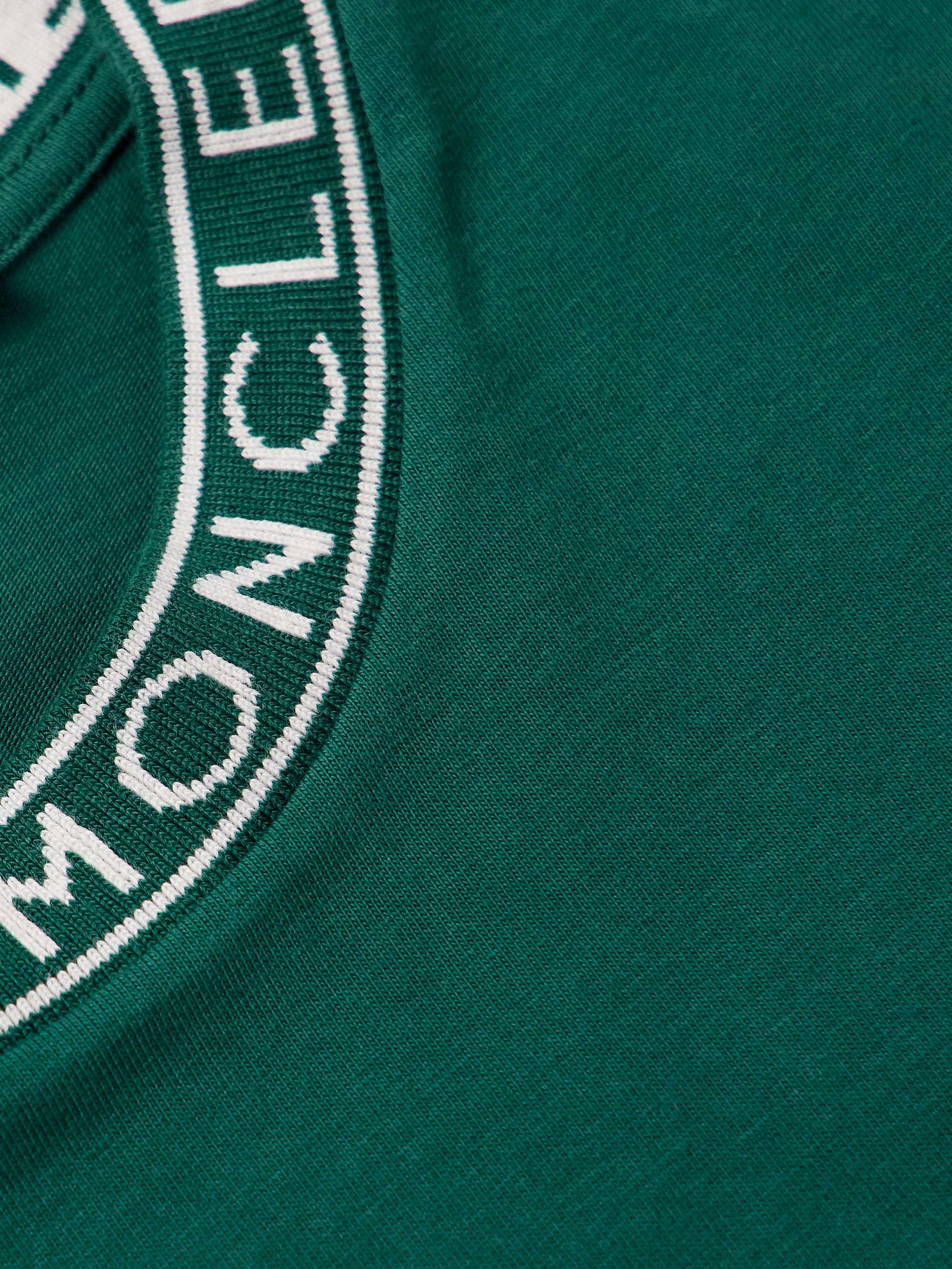 Slim-Fit Logo-Appliquéd Cotton-Jersey T-Shirt view