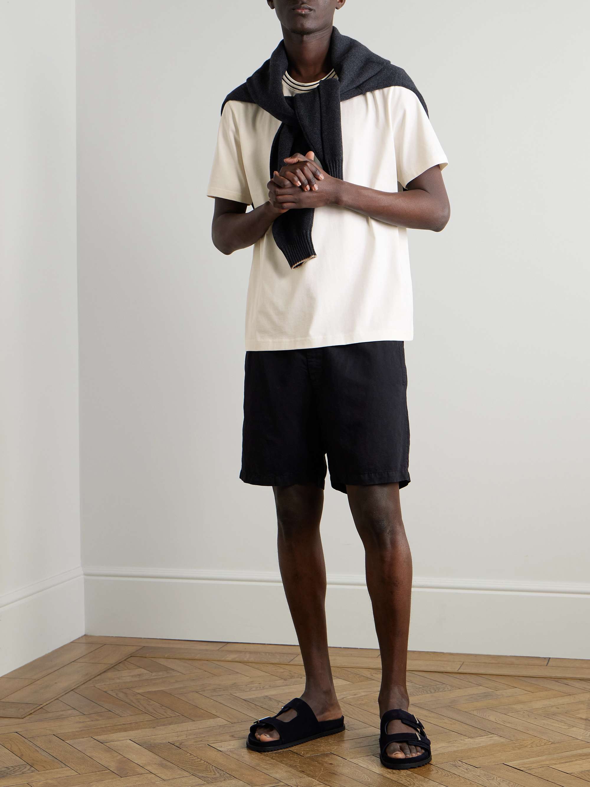Striped Organic and Recycled Cotton-Jersey T-Shirt view