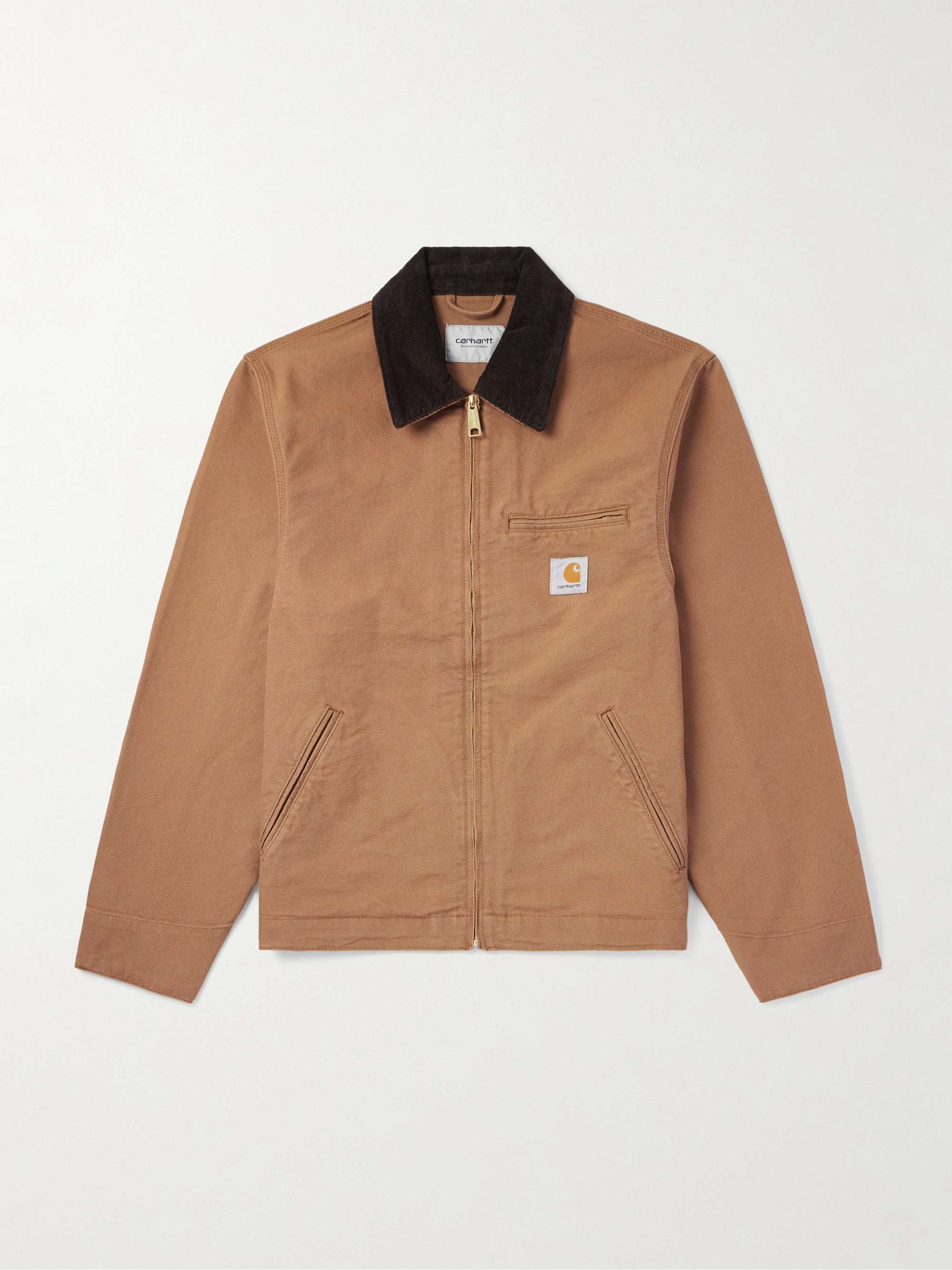 Detroit Corduroy-Trimmed Organic Cotton-Canvas Jacket hero visual