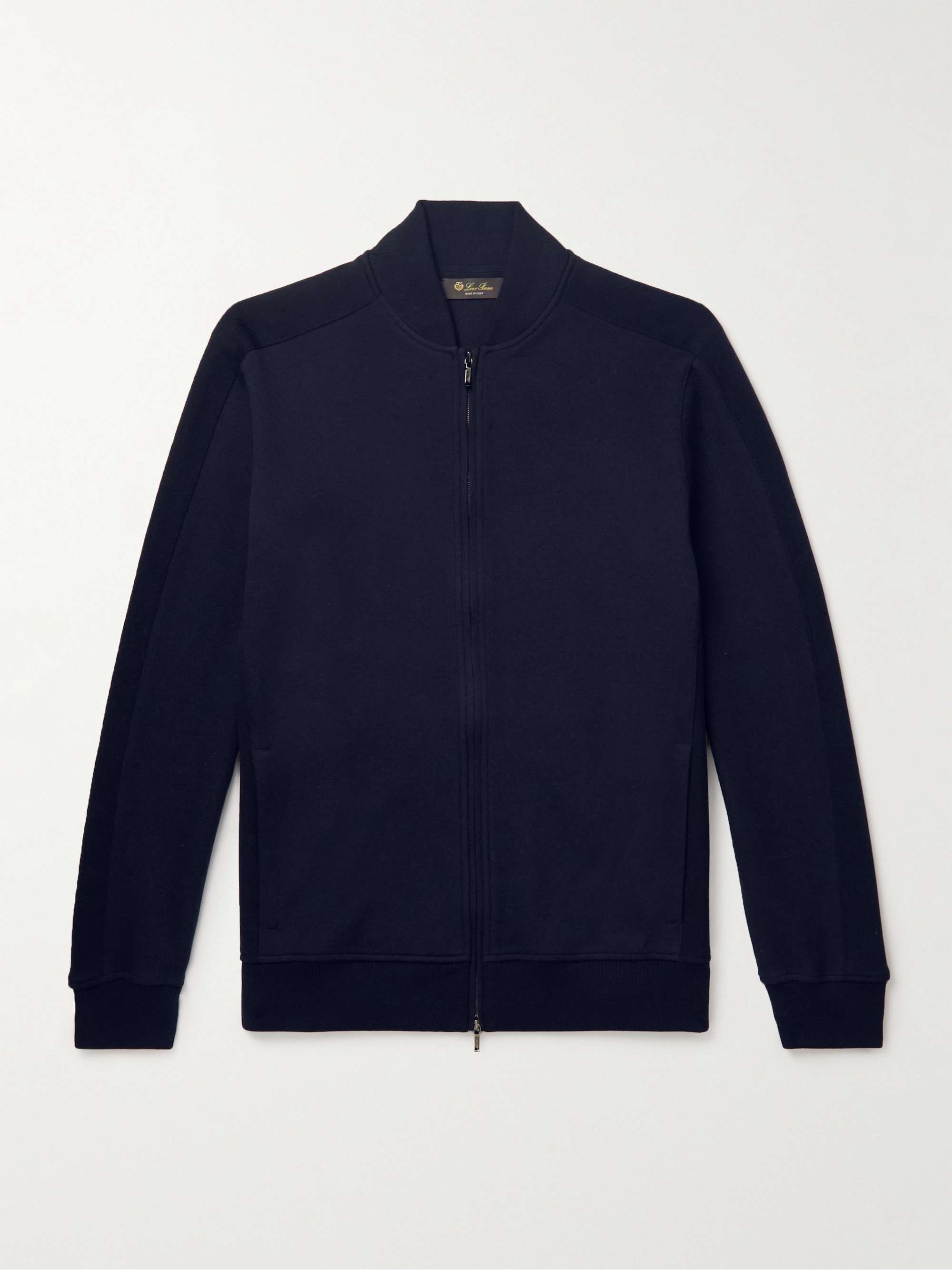 Whitney Cotton, Silk and Cashmere-Blend Zip-Up Sweatshirt hero visual