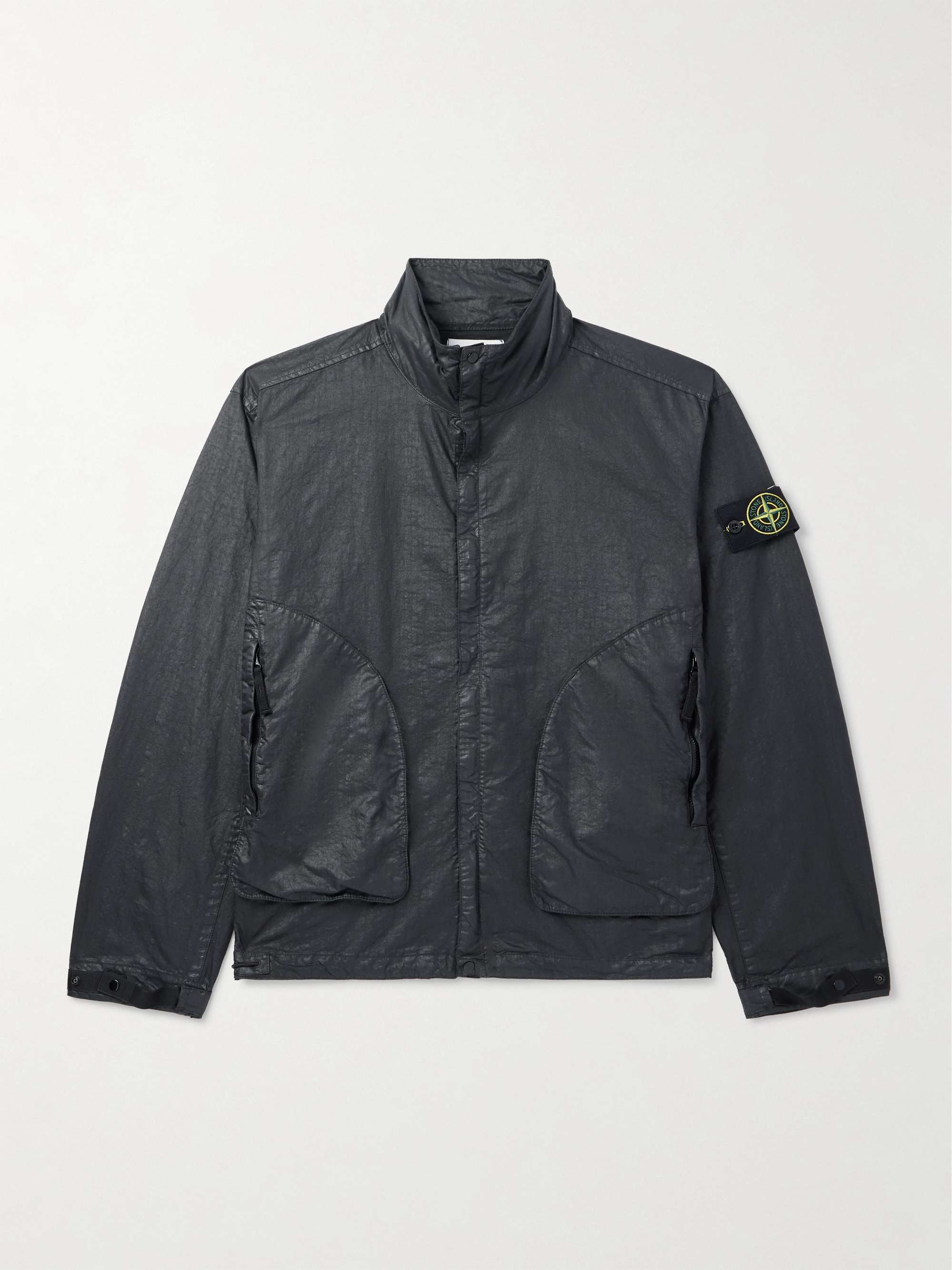 Logo-Appliquéd Garment-Dyed Panama-TC Jacket hero visual