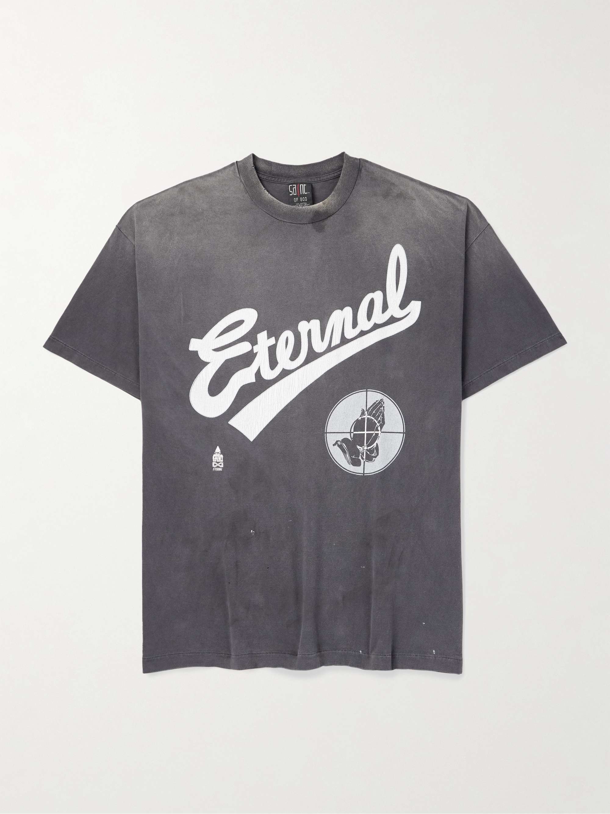 + Fear of God Distressed Printed Cotton-Jersey T-Shirt hero visual
