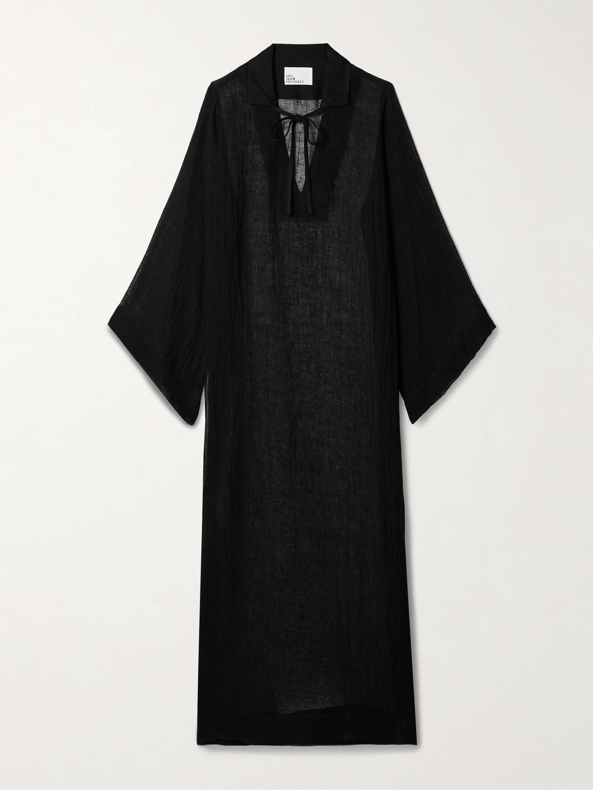 Linen-blend gauze kaftan hero visual