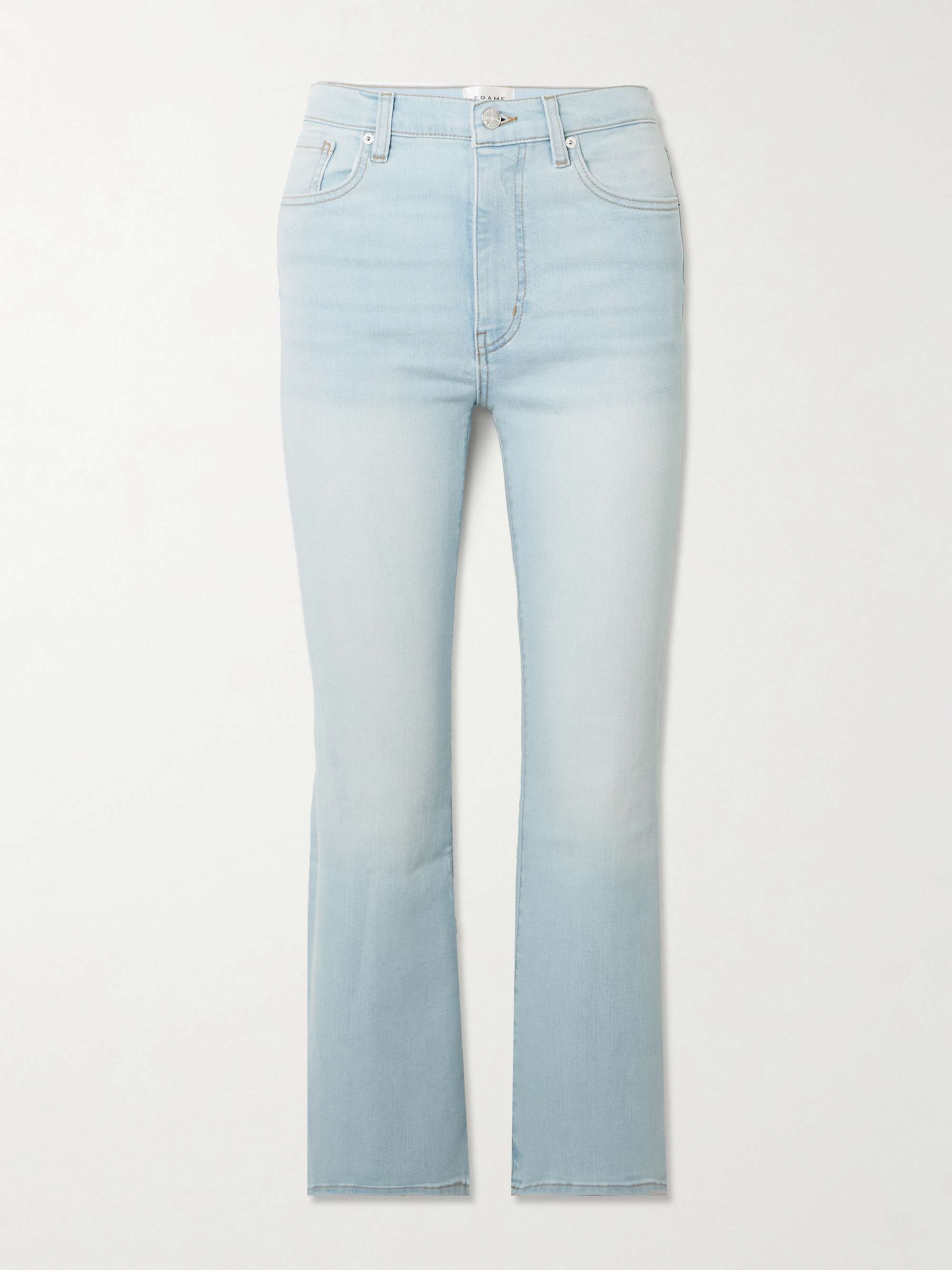 Reboot Crop stretch high-rise bootcut jeans hero visual