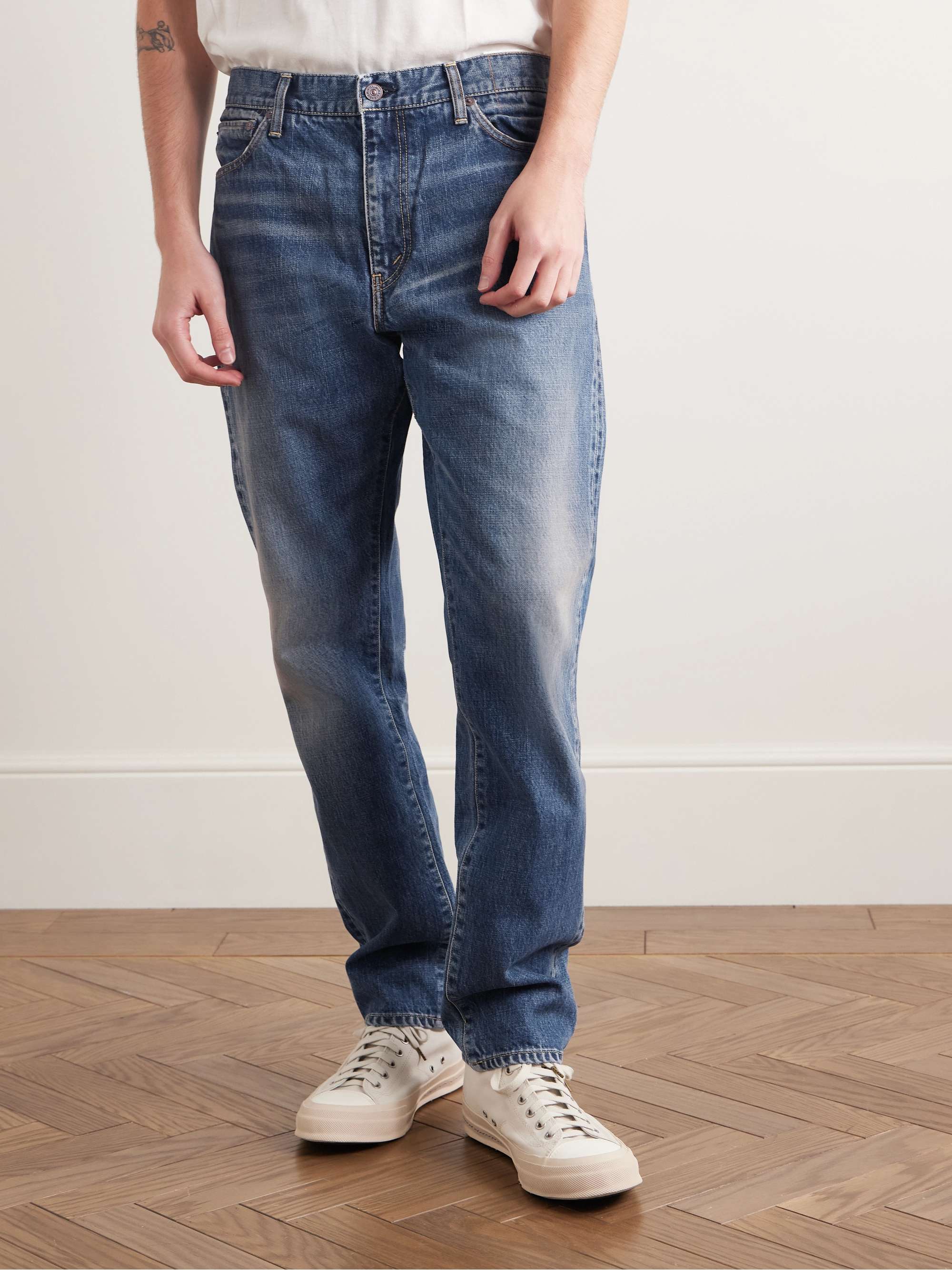 Social Sculpture 05  Straight-Leg Distressed Jeans view