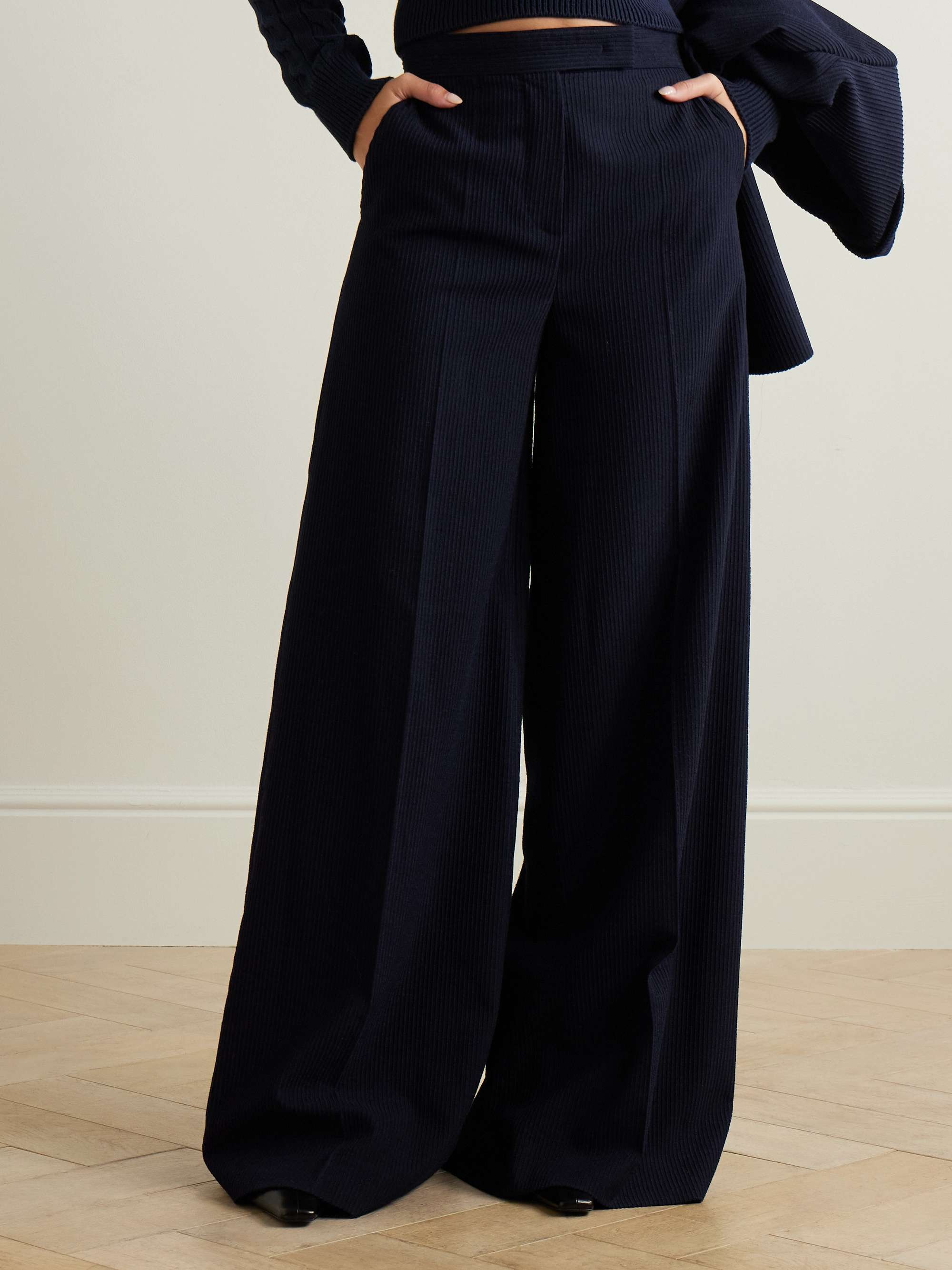 Pagano ribbed wool-blend blazer view