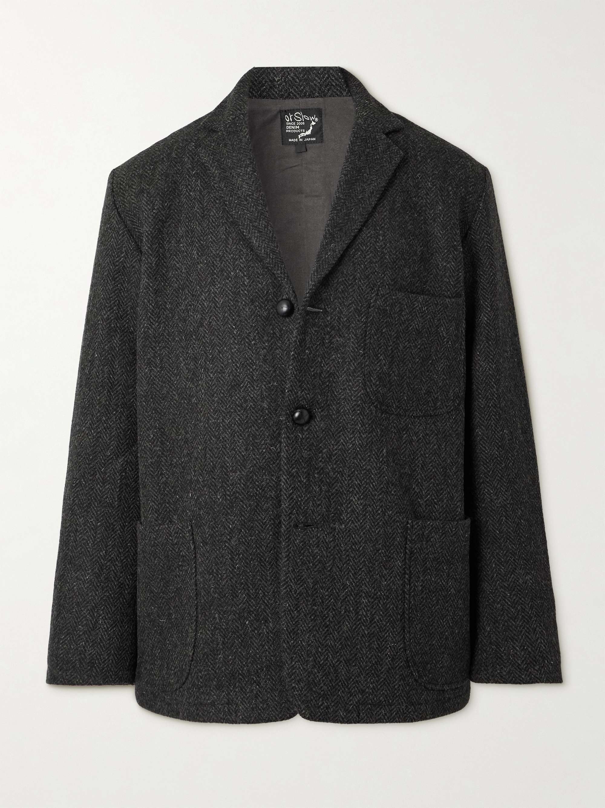 Herringbone Wool Harris Tweed Blazer hero visual