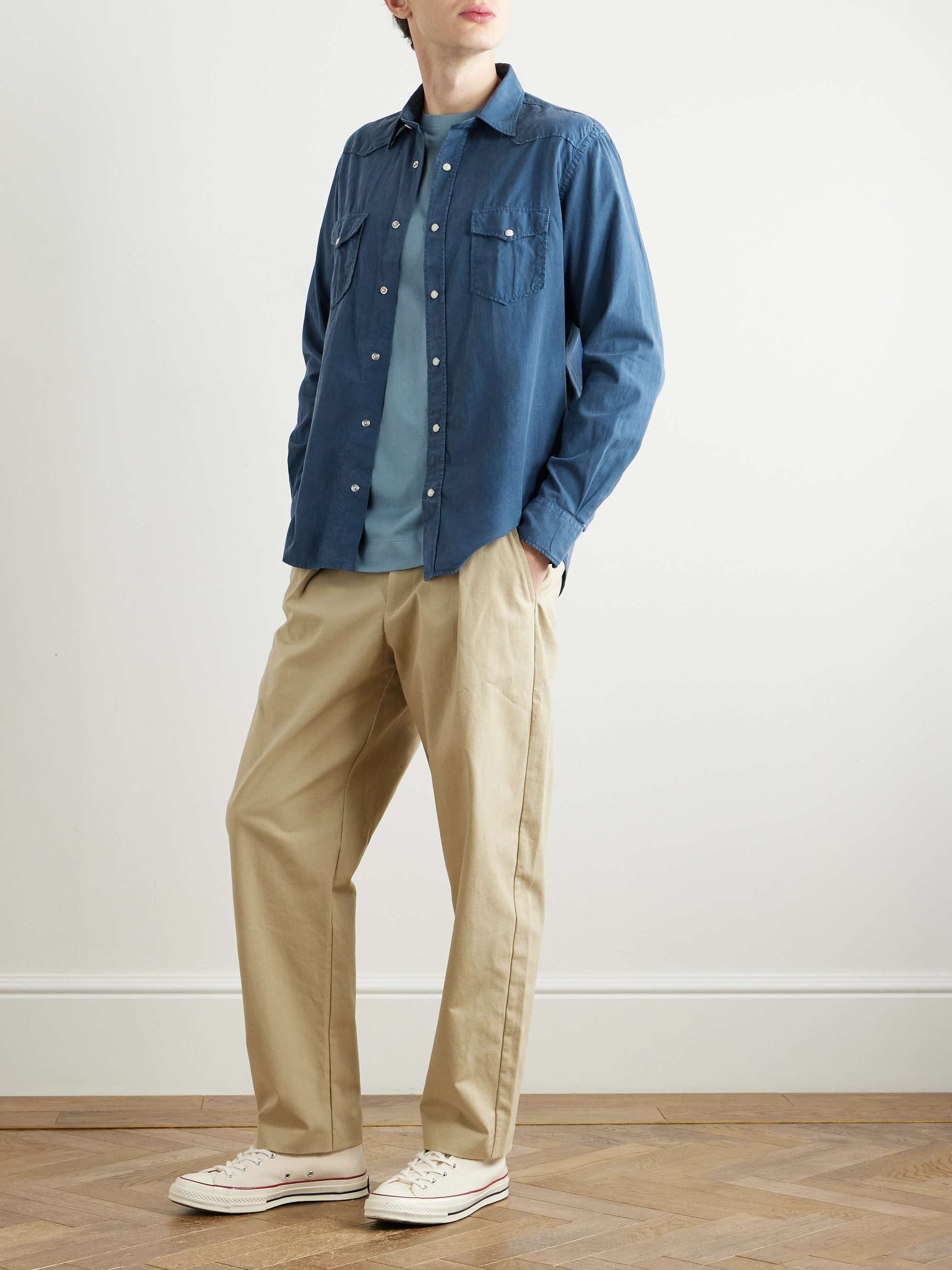 Phoenix TENCEL™ Lyocell, Cotton and Linen-Blend Shirt view