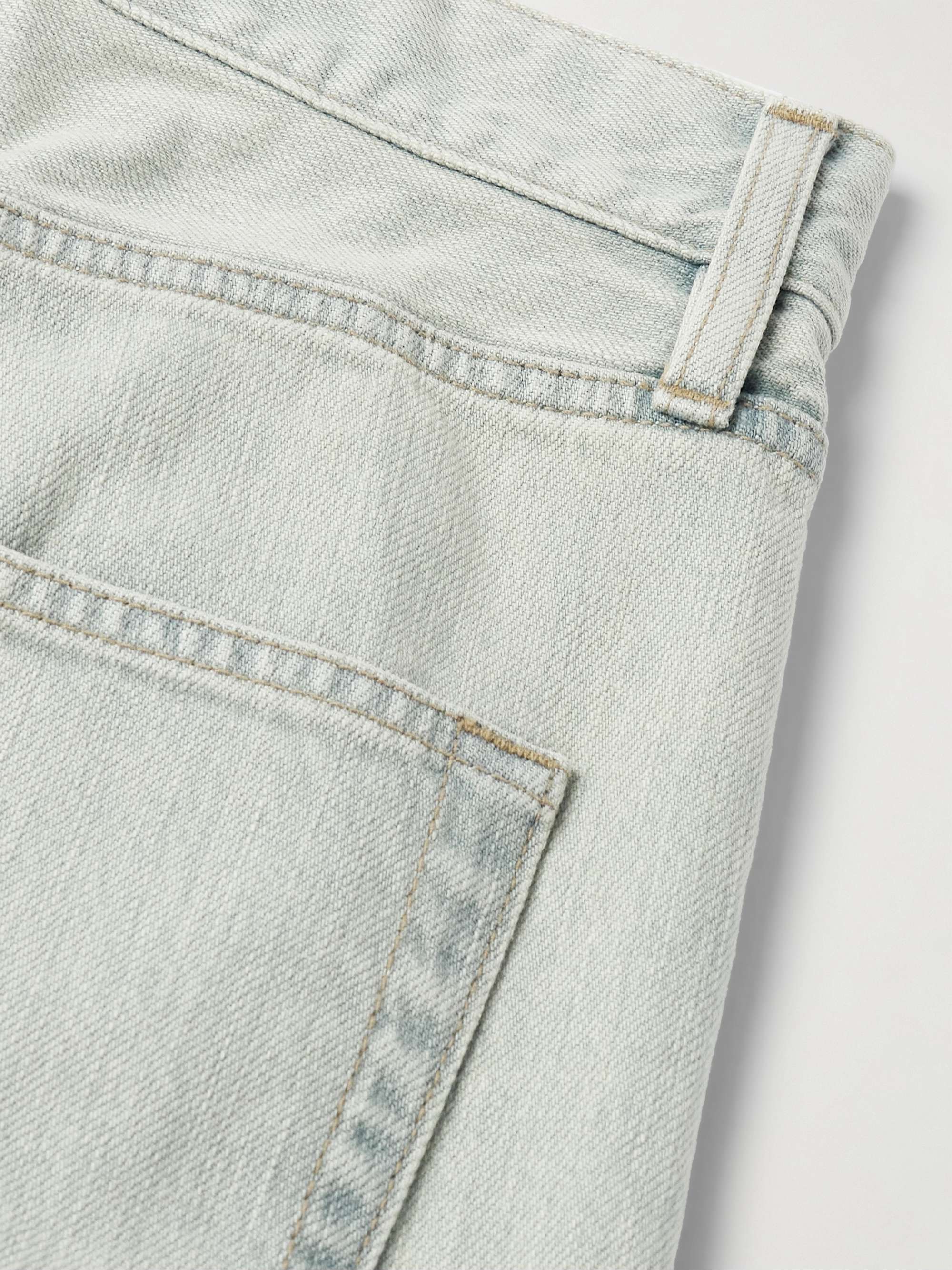 Straight-Leg Frayed Jeans view