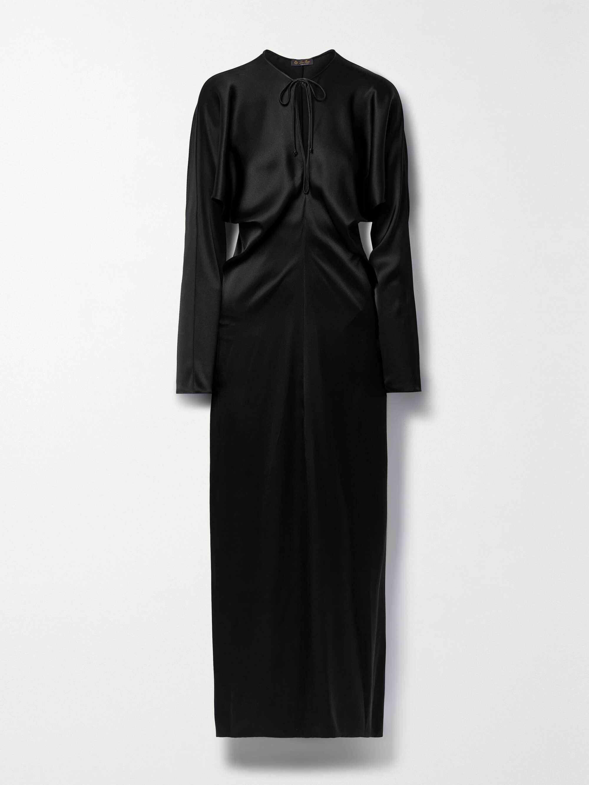 Silk-satin maxi dress hero visual