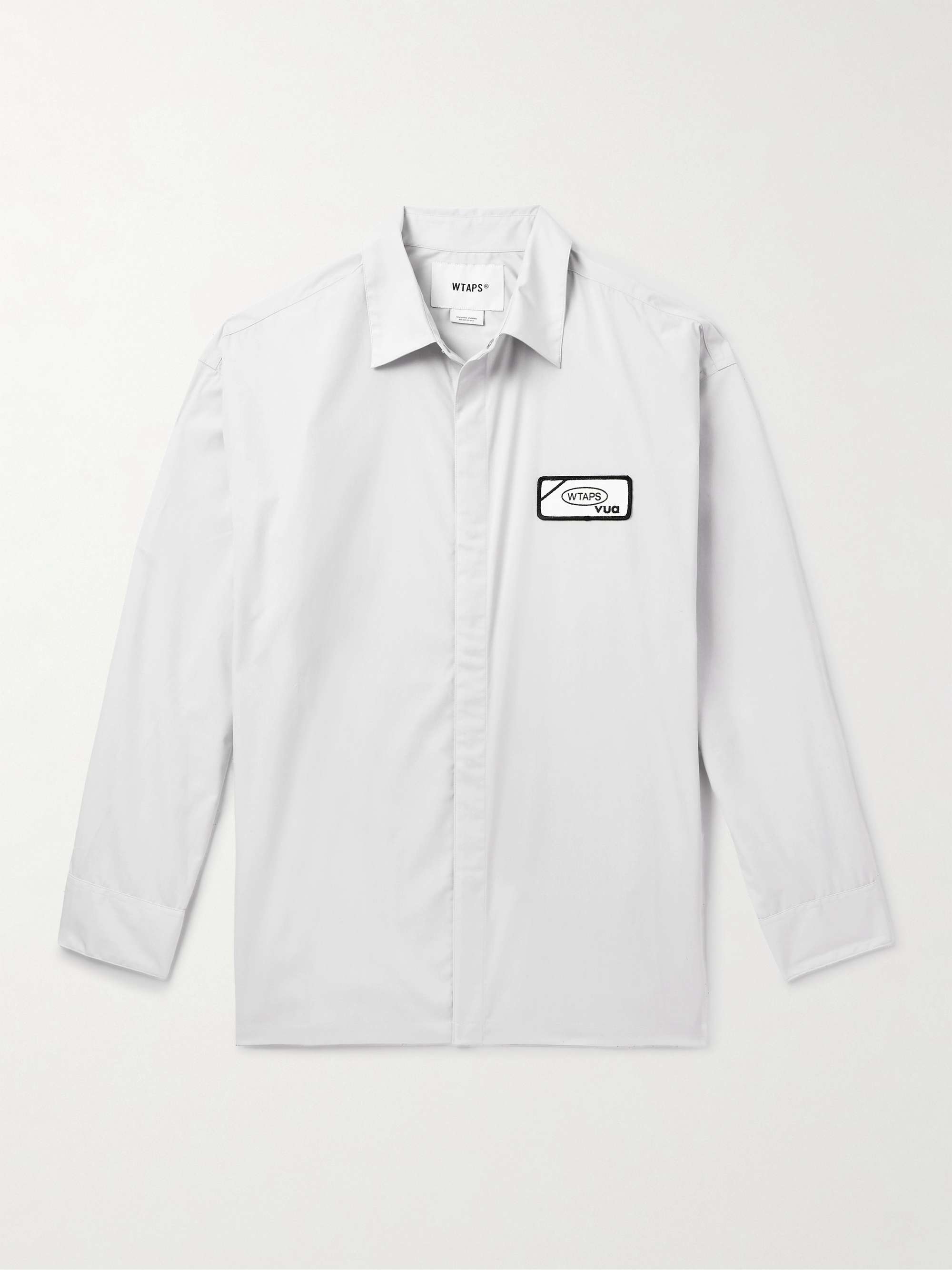 Repo Logo-Appliquéd Cotton-Blend Broadcloth Shirt hero visual