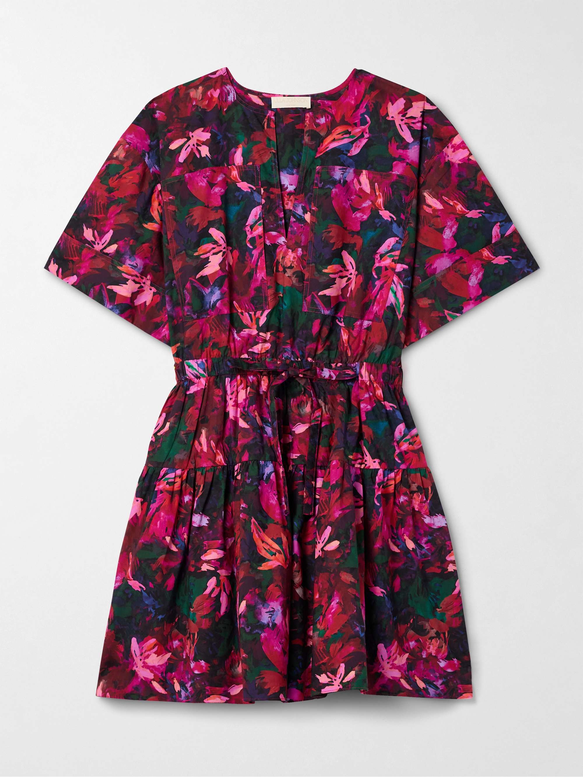 Nadira floral-print cotton-poplin mini dress hero visual