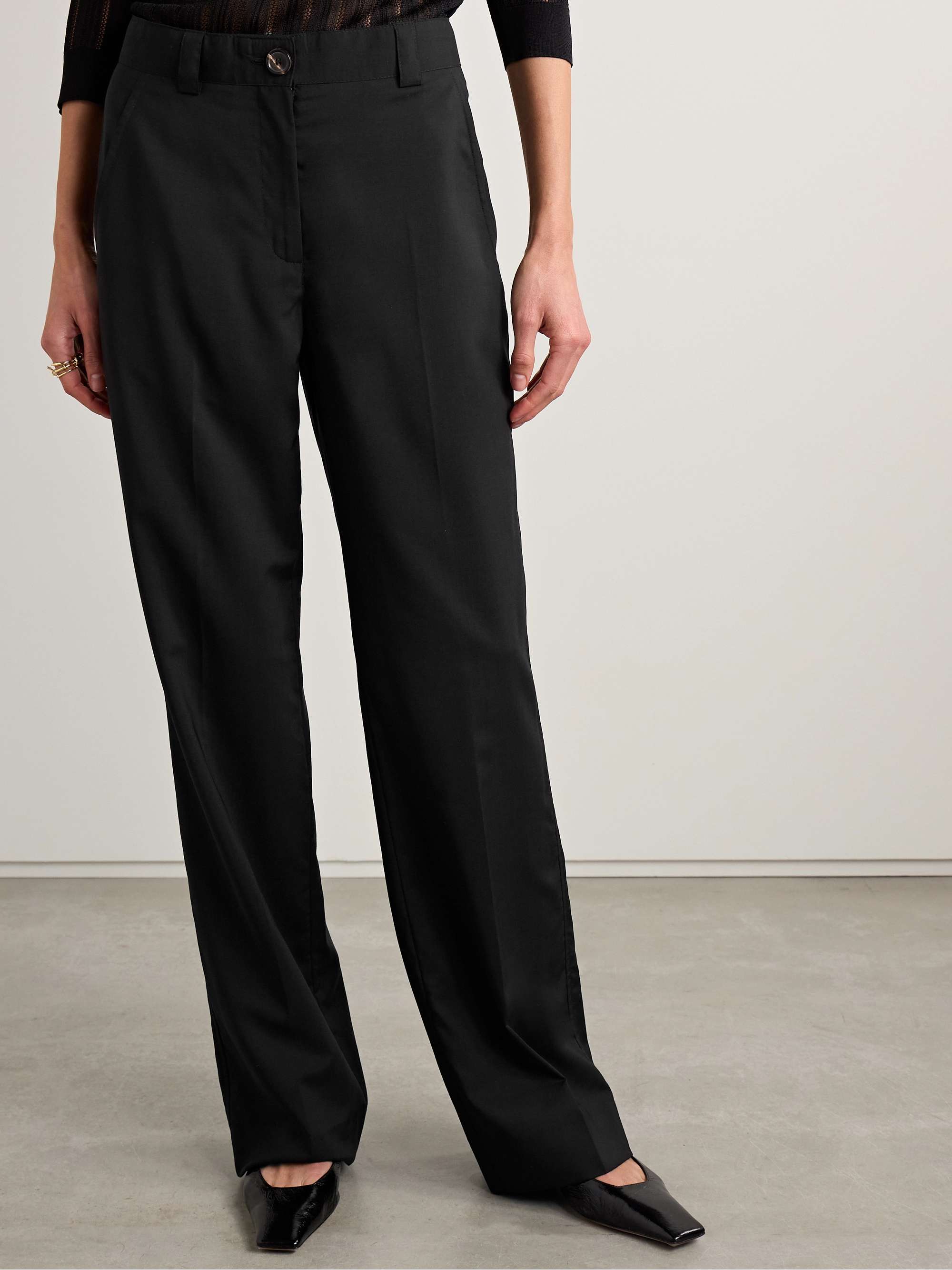 Avery grain de poudre wool wide-leg pants view