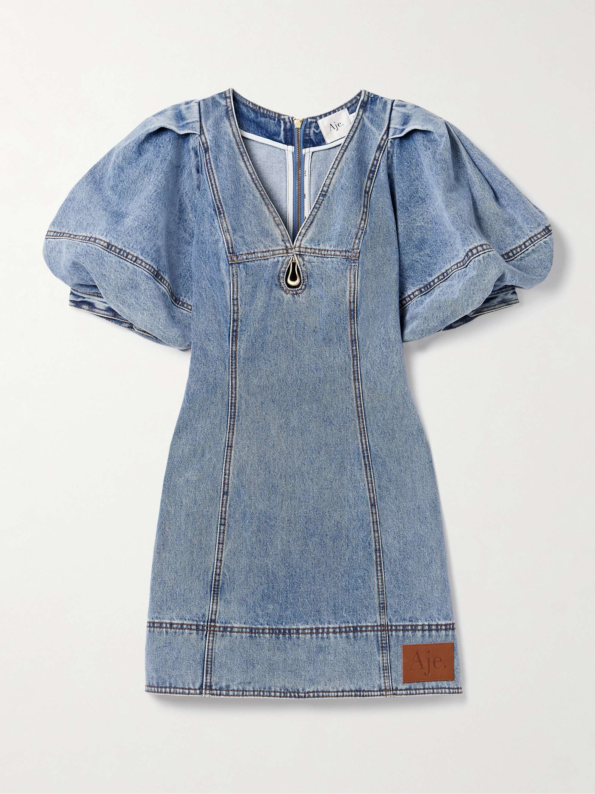 Juno embellished cutout denim mini dress hero visual
