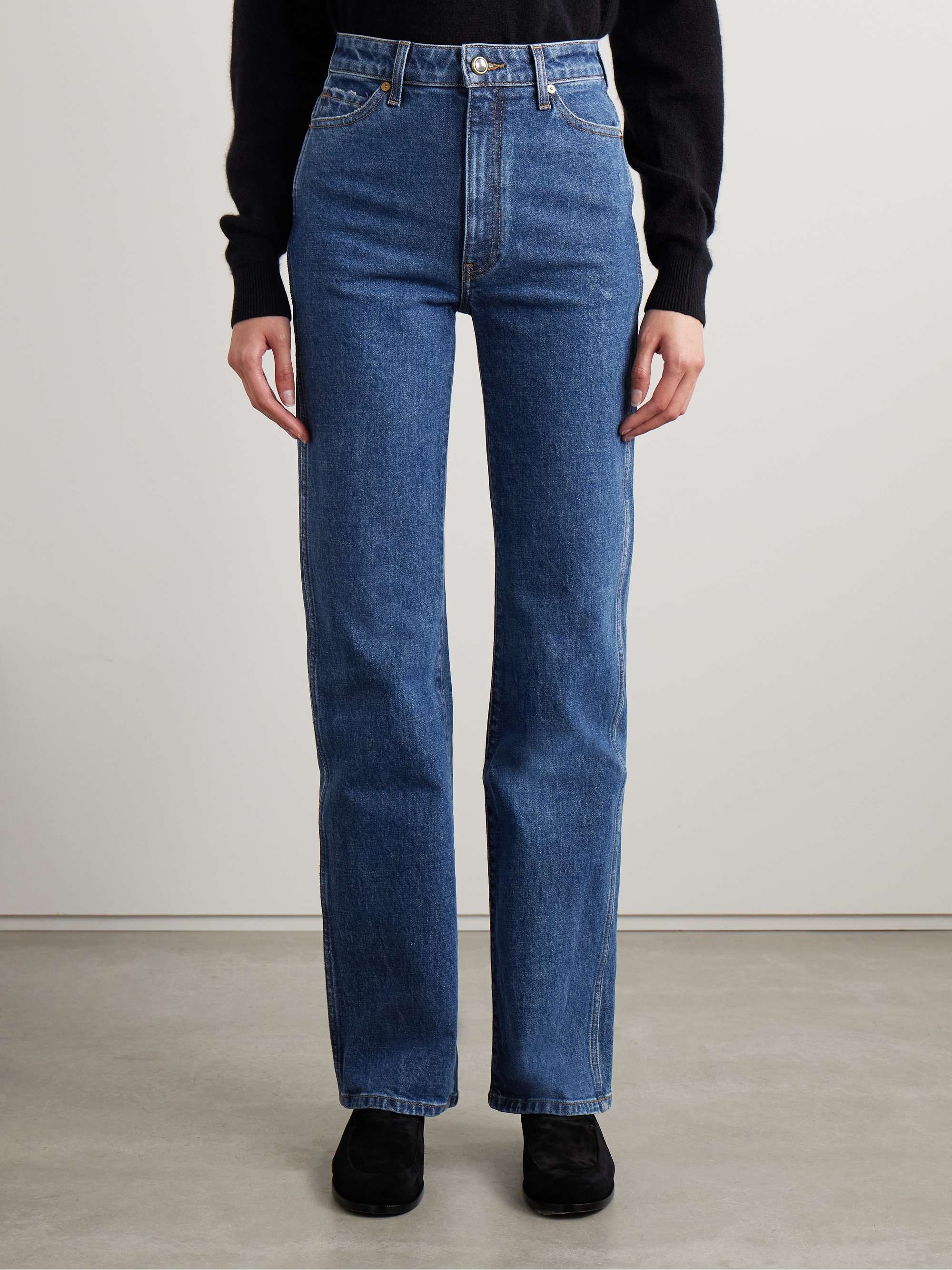 Danielle high-rise slim-leg jeans view