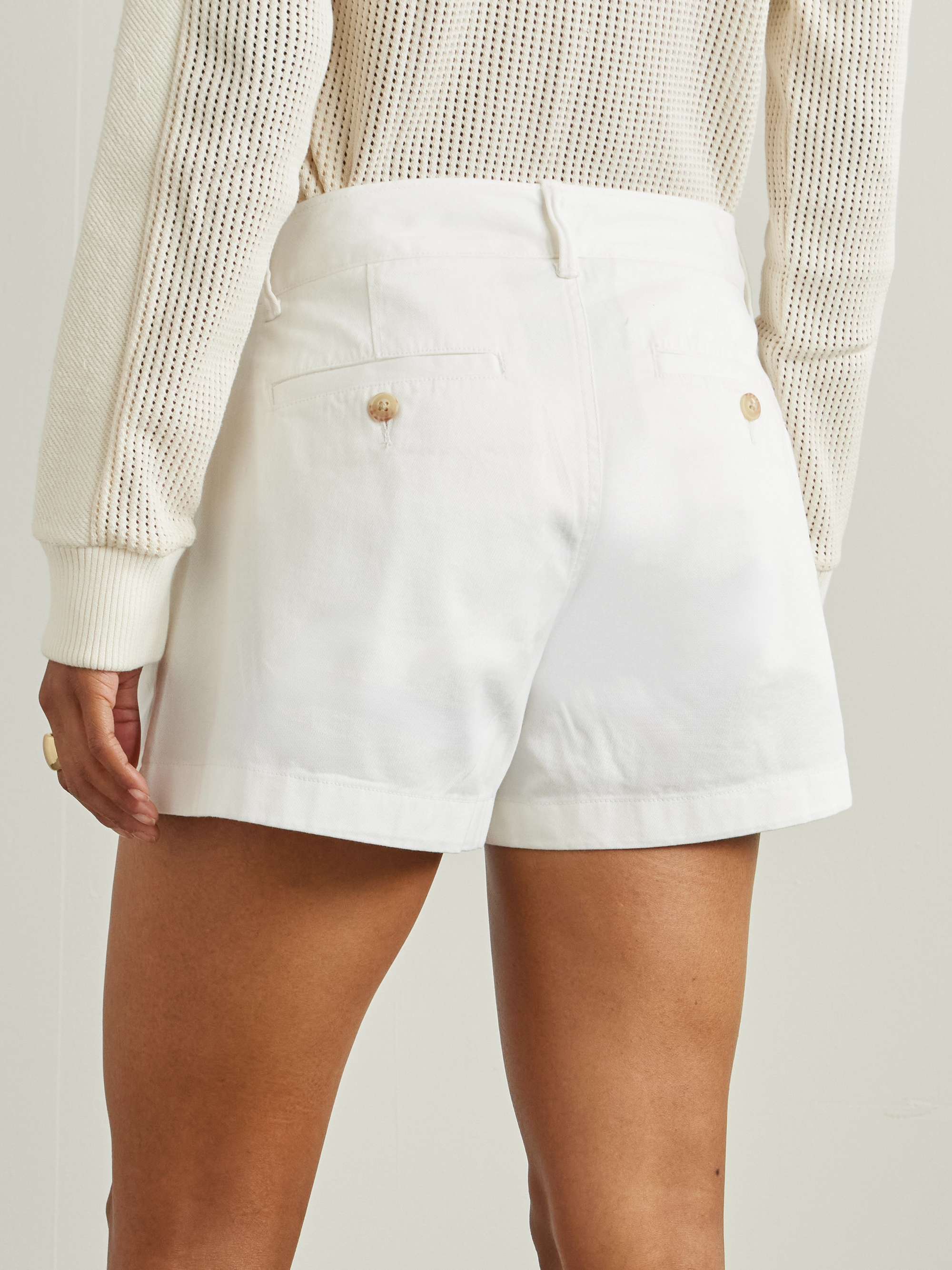 Cotton-twill shorts view