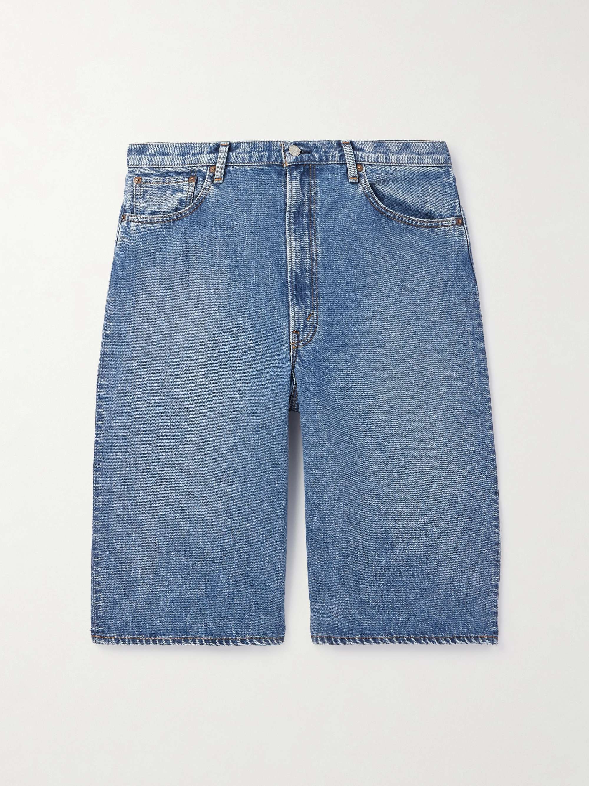 Super Dad's Wide-Leg Denim Shorts hero visual