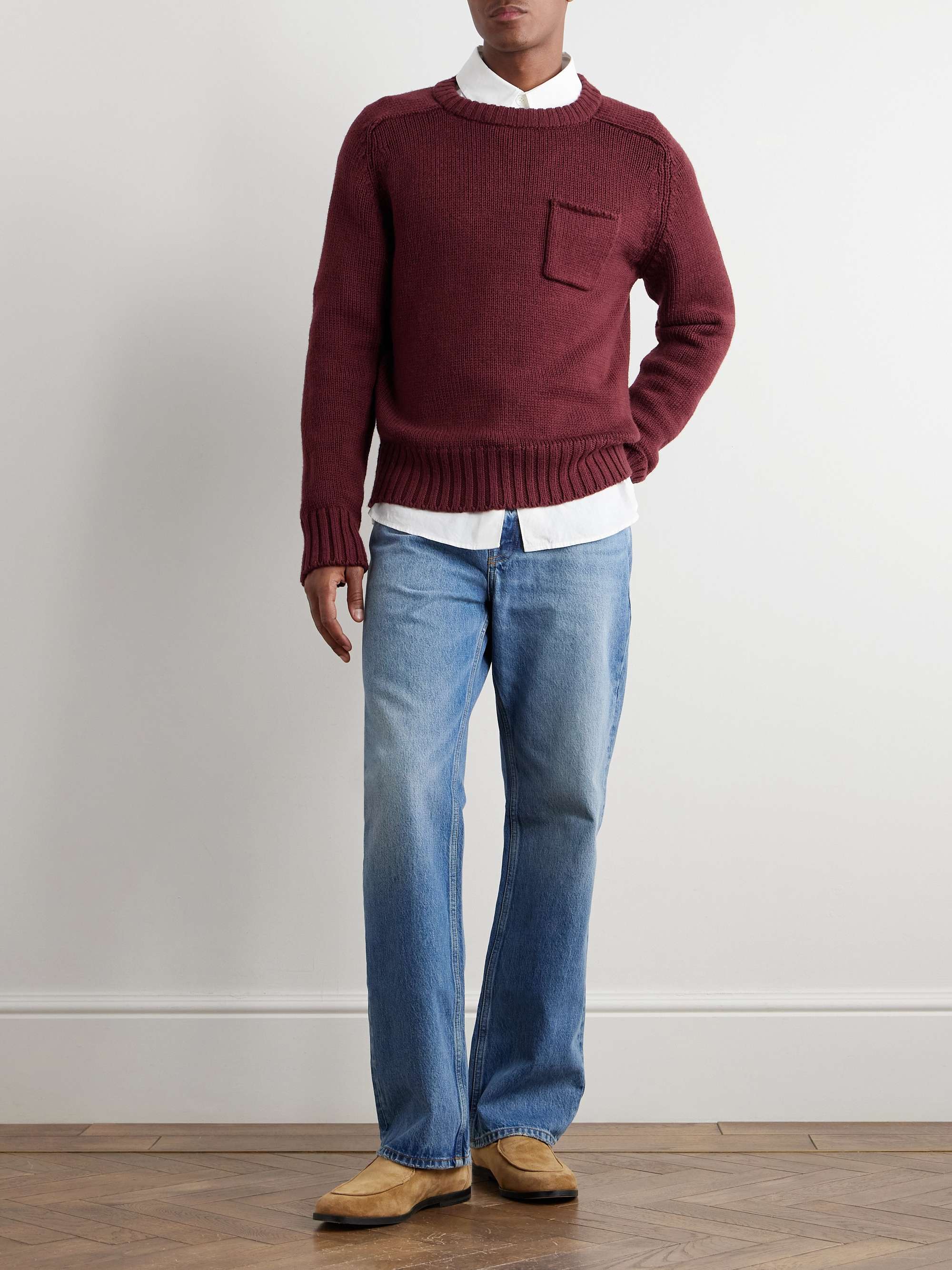 Ribbed Merino Wool Sweater view