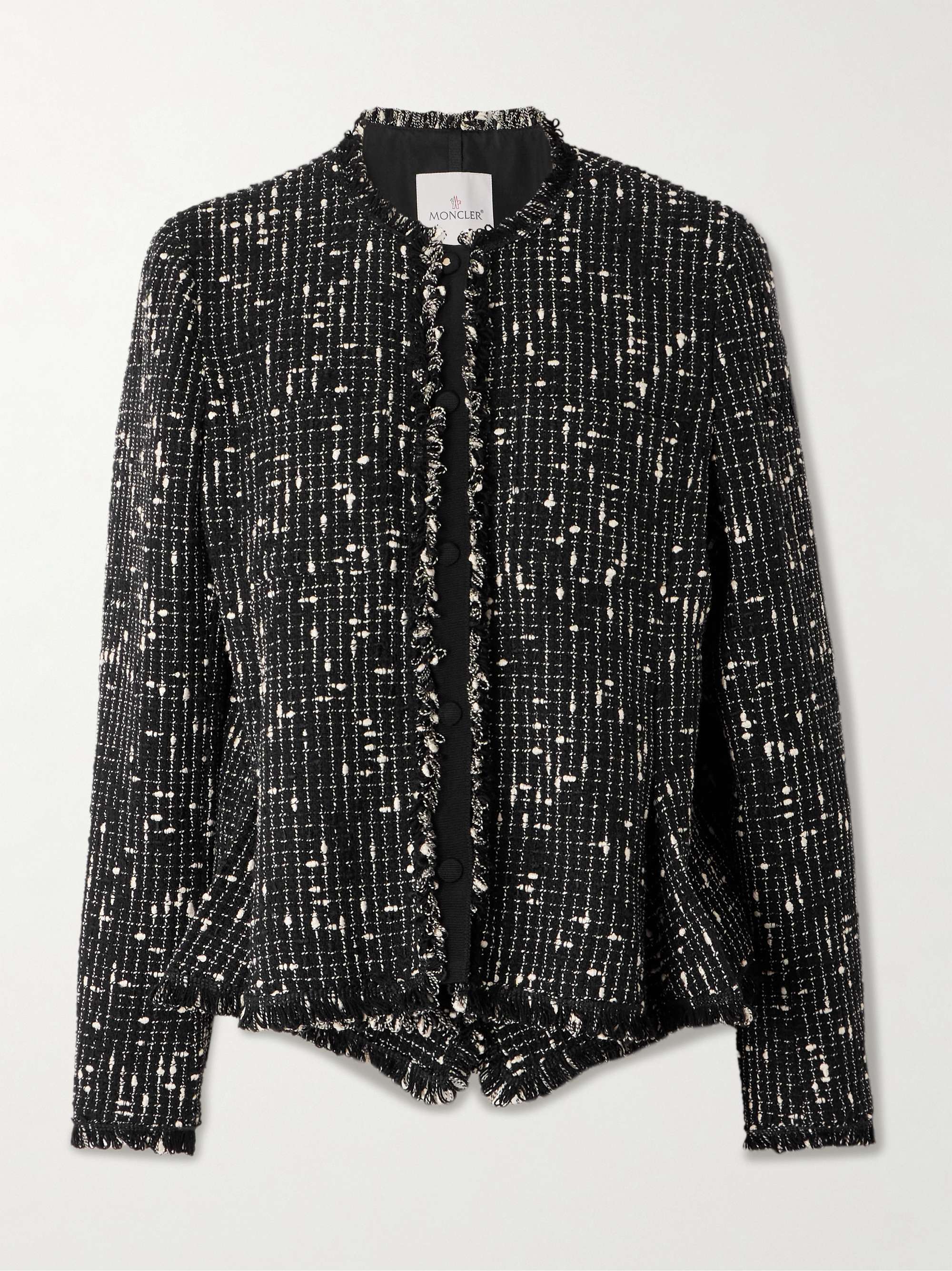 Verneuil Fringed linen and cotton-blend tweed jacket hero visual