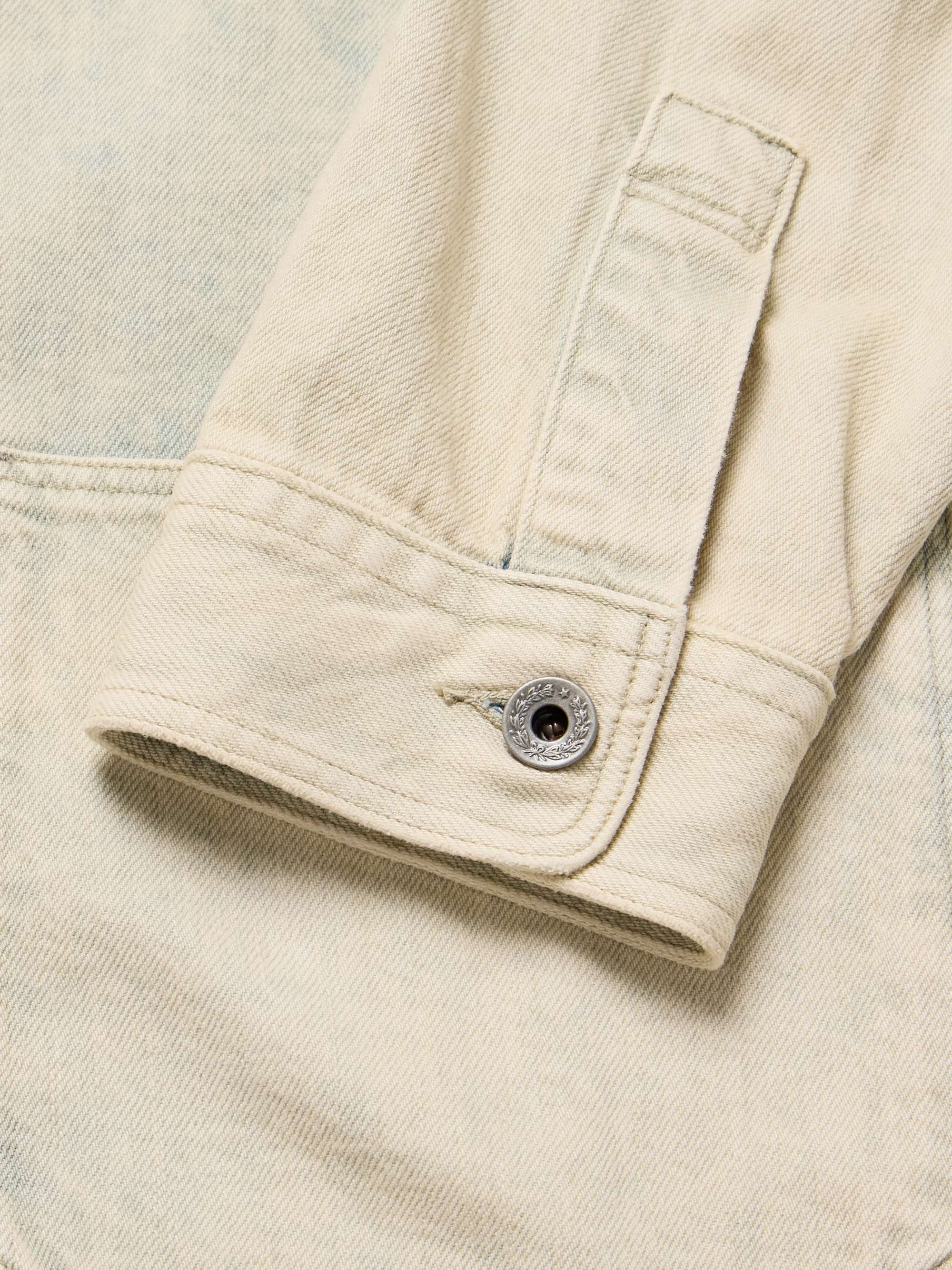 Perkins Shawl-Collar Denim Overshirt view