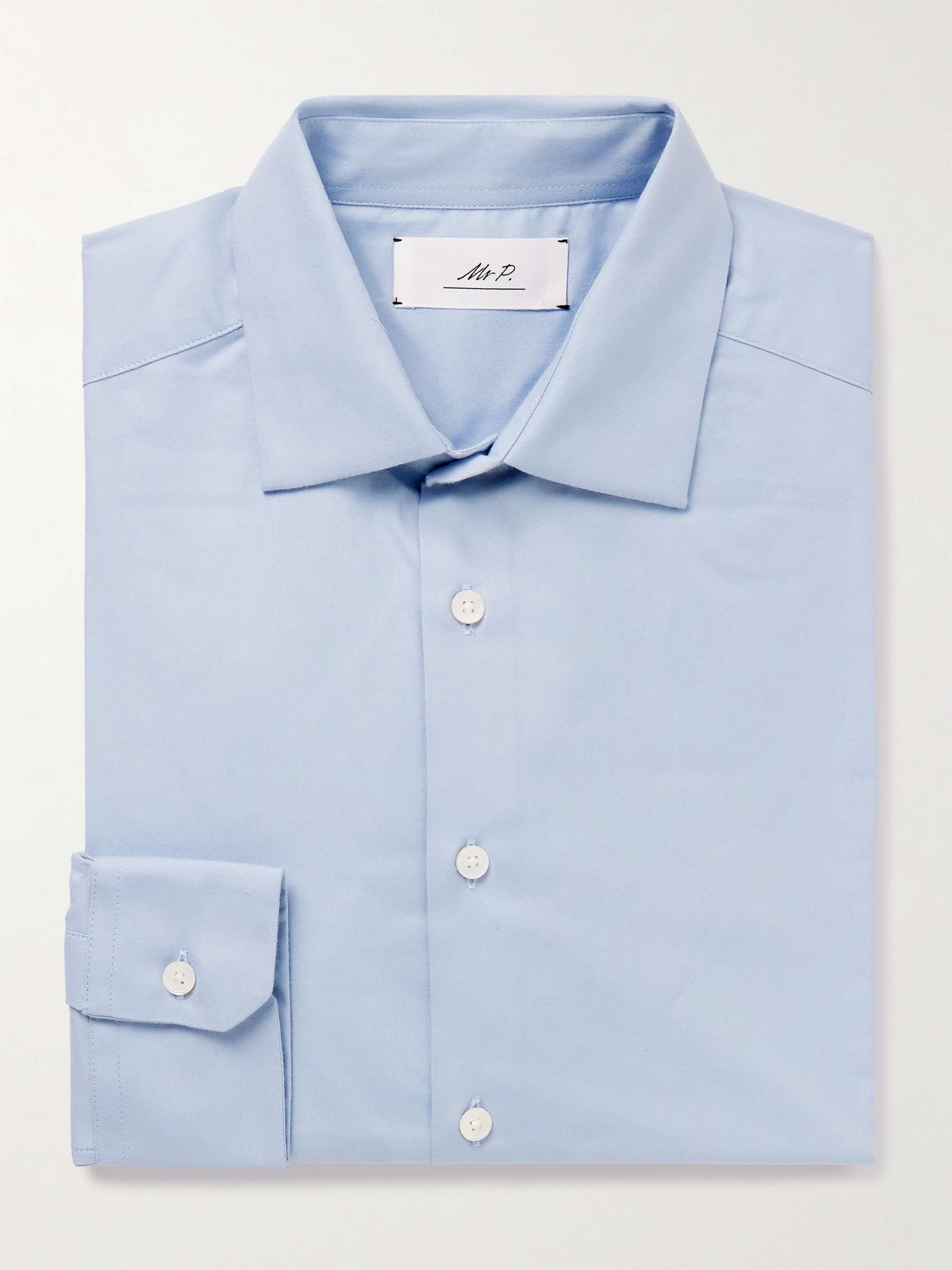 Cutaway-Collar Cotton-Twill Shirt hero visual