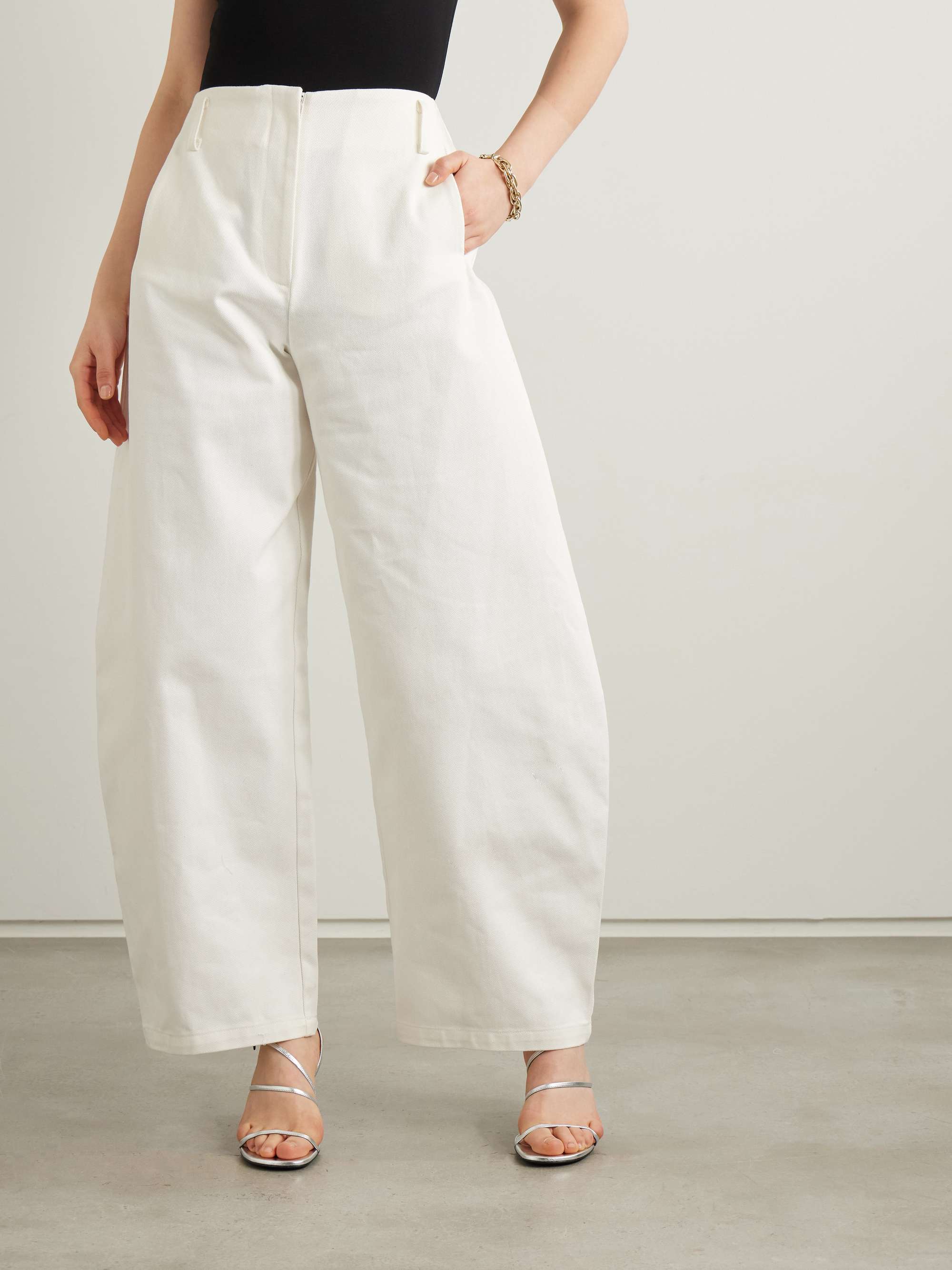 Meki Cocoon high-rise barrel-leg jeans view