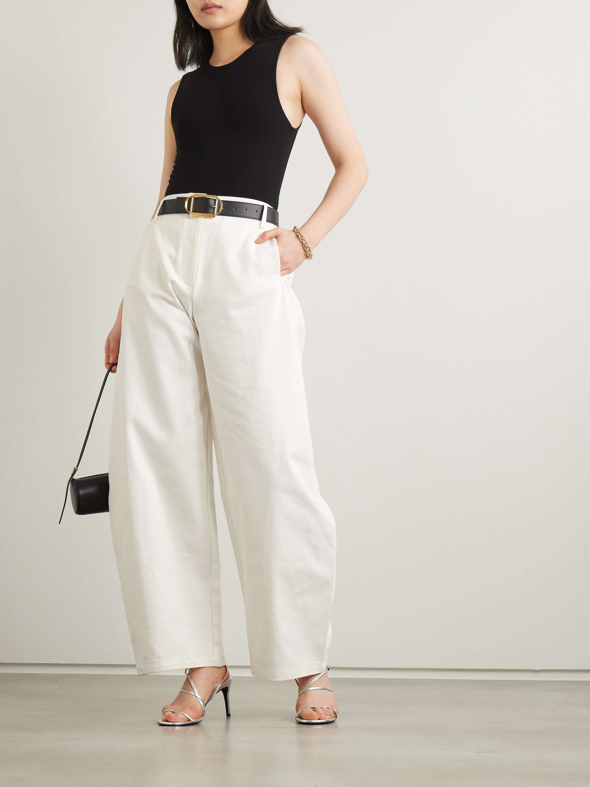 Meki Cocoon high-rise barrel-leg jeans view